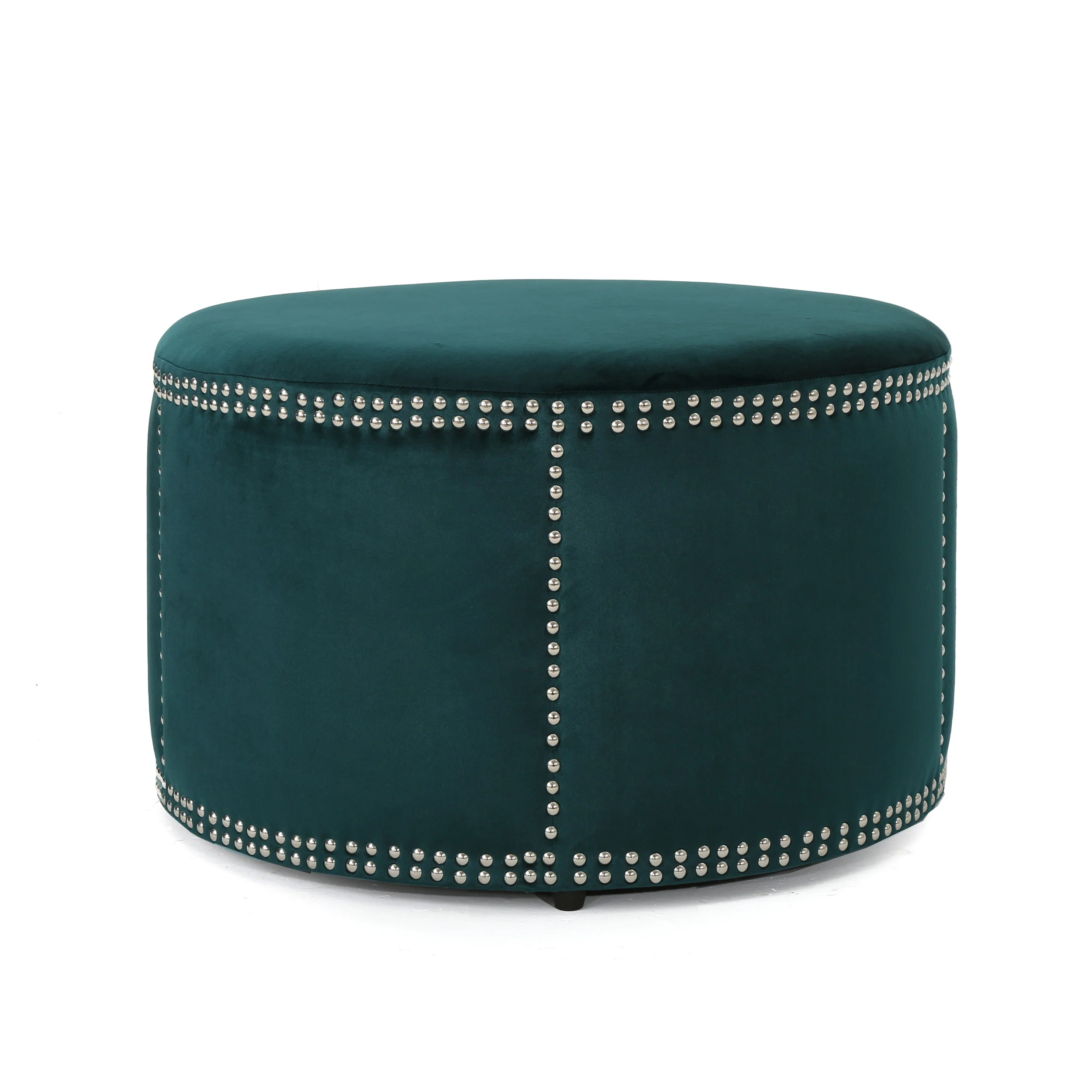 Jesper Studded New Velvet Ottoman - furnishings