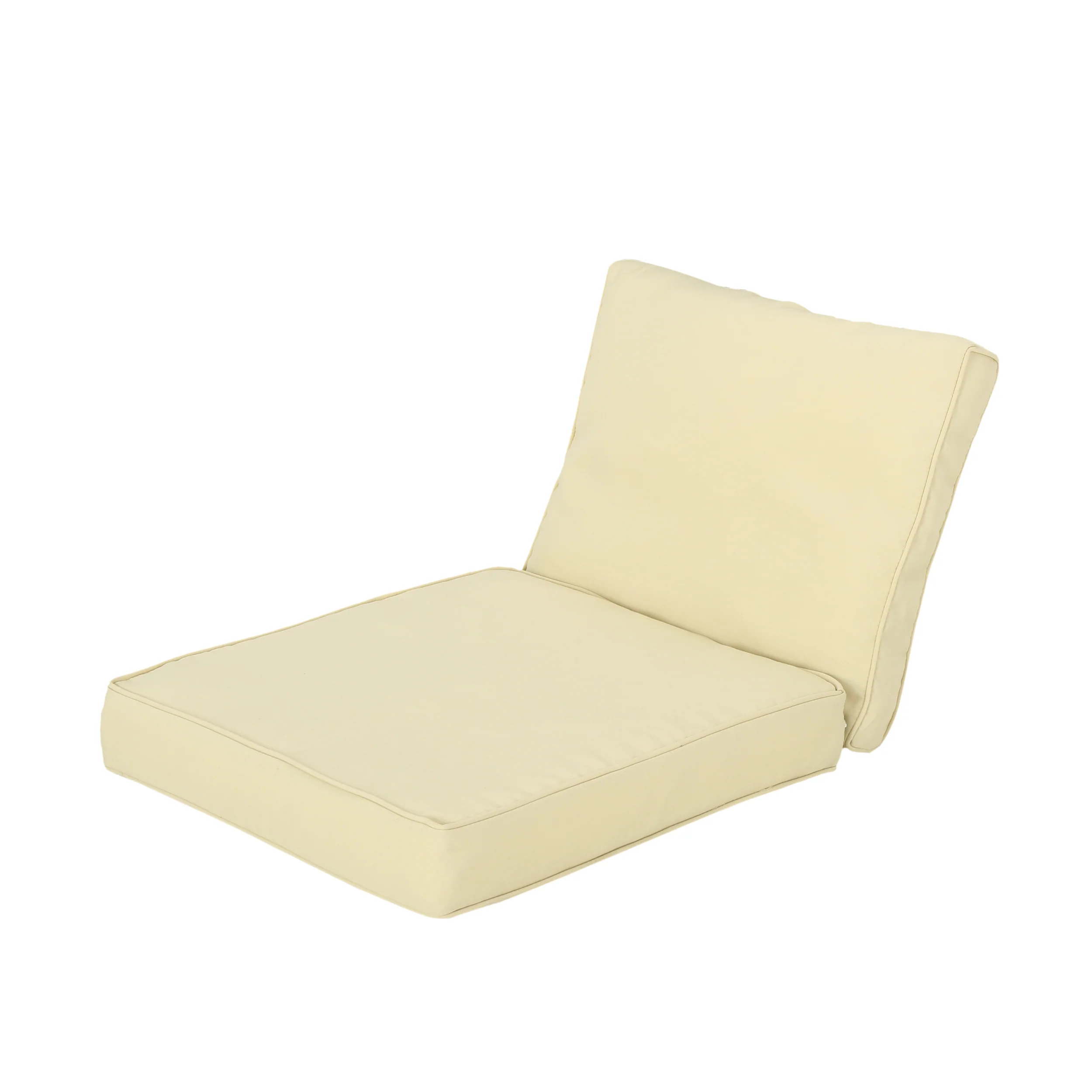 Atiyah Outdoor Water Resistant Fabric Club Chair Cushions with Piping - furnishings