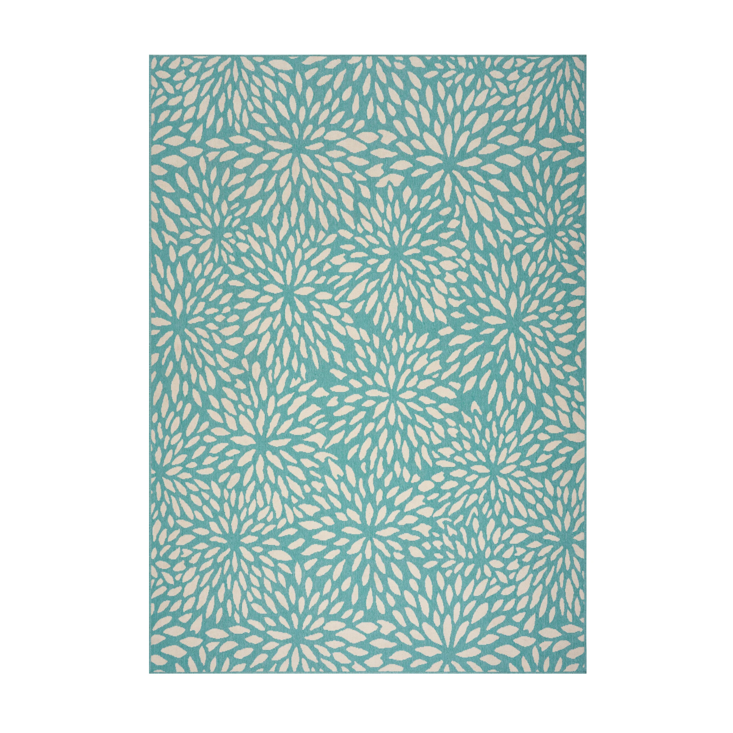Xenia Outdoor Floral Area Rug - furnishings
