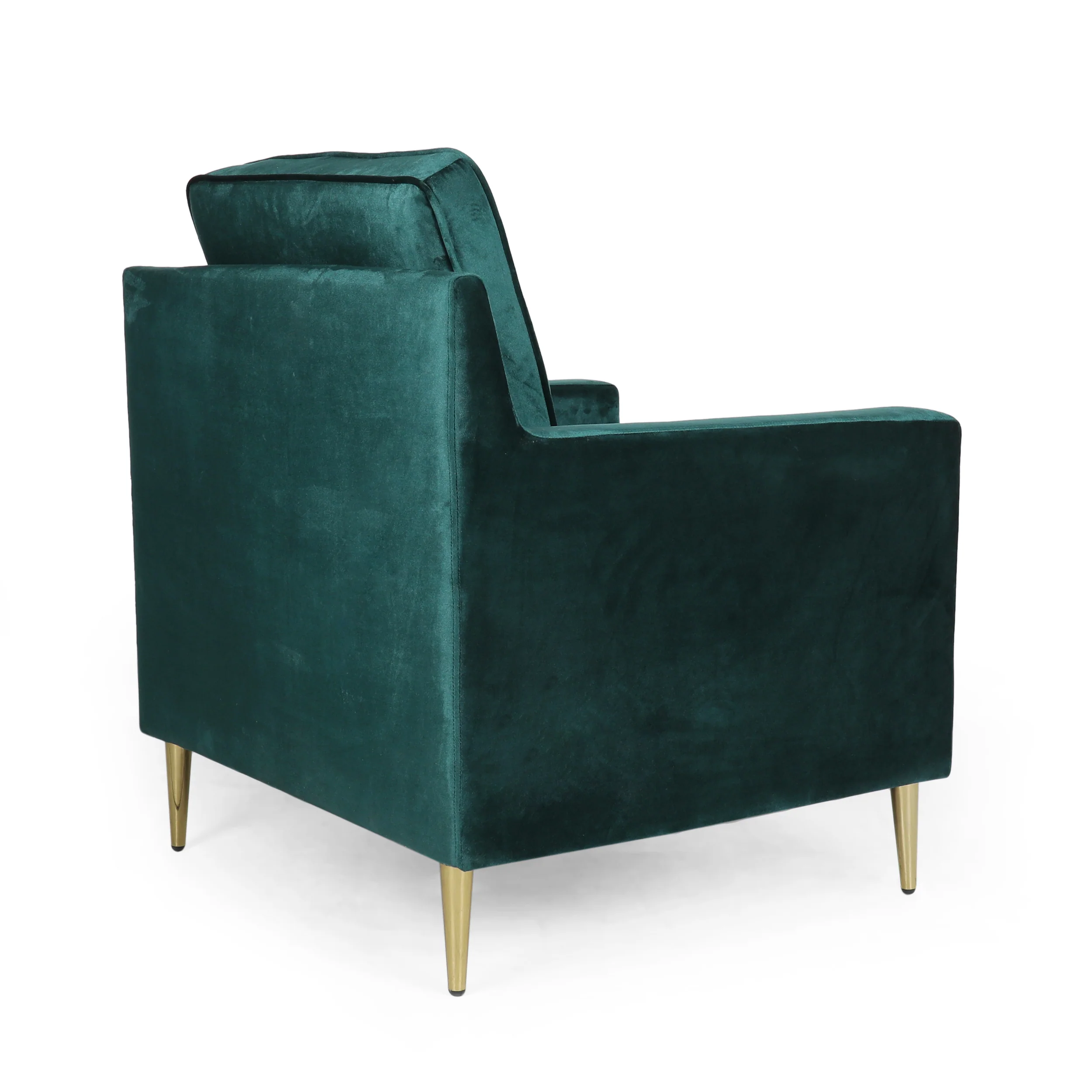 Taylea Modern Glam Tufted Velvet Club Chair - furnishings