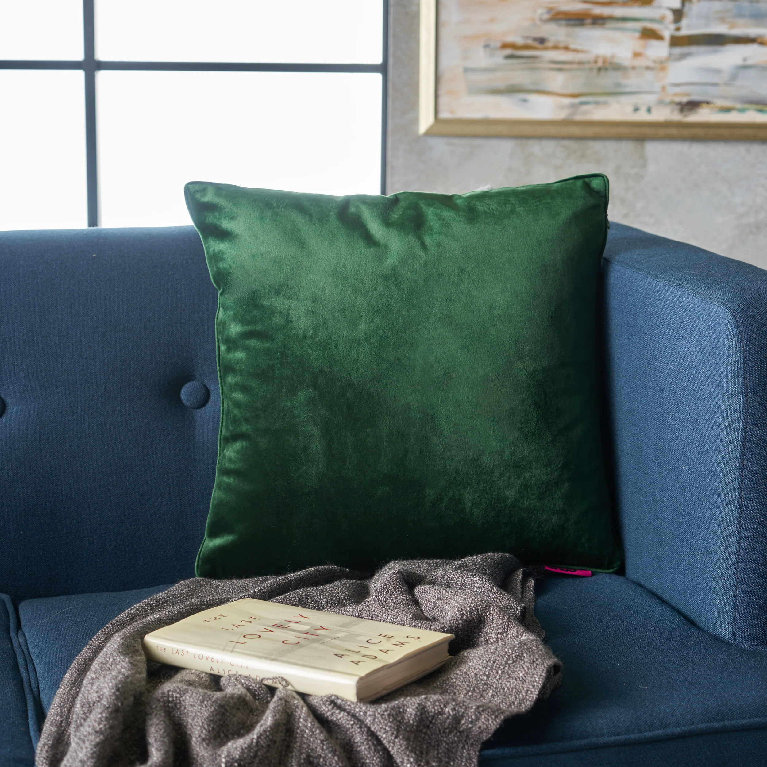 Isadora Modern Fabric Throw Pillow - furnishings