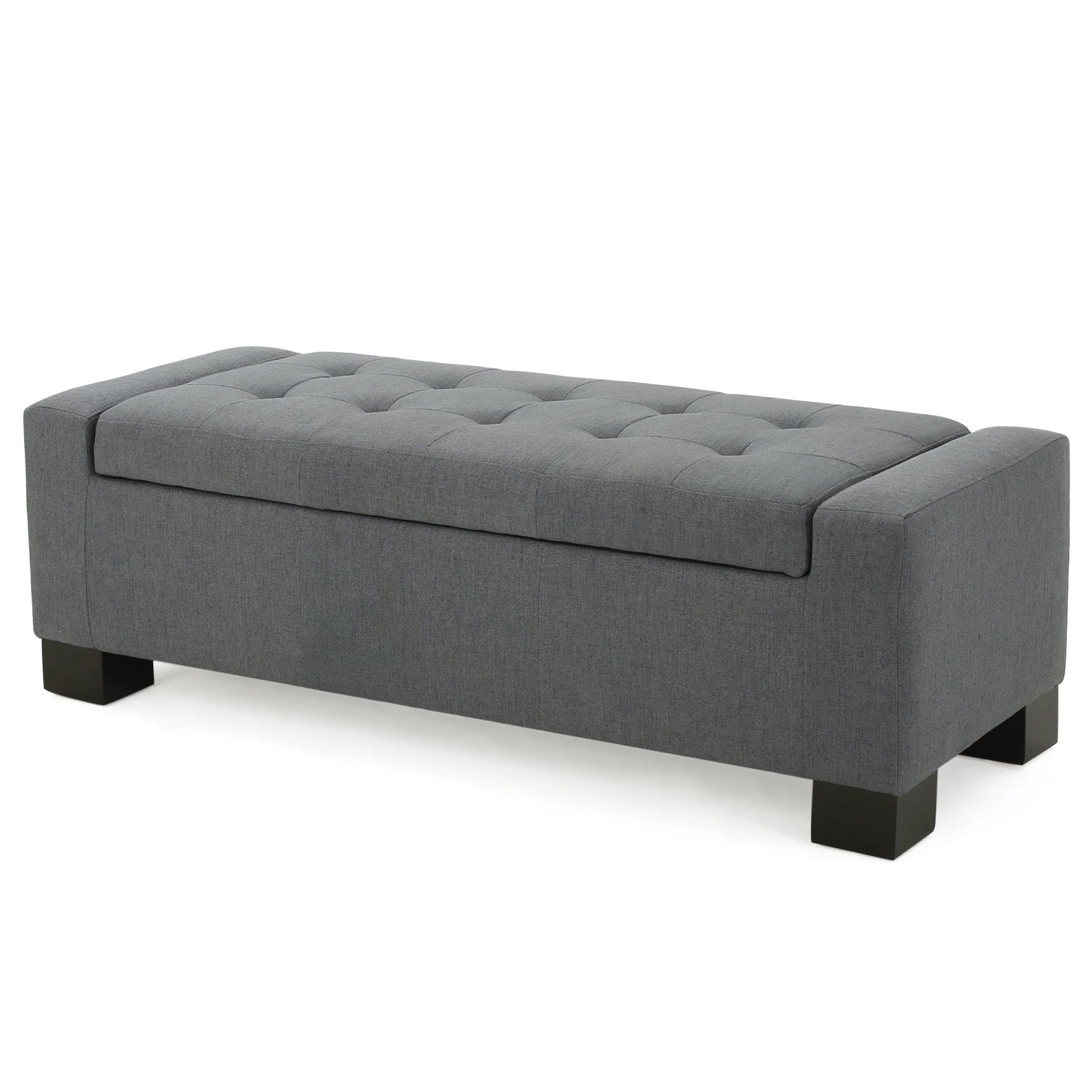 Legacy Tufted Top Fabric Storage Ottoman - furnishings