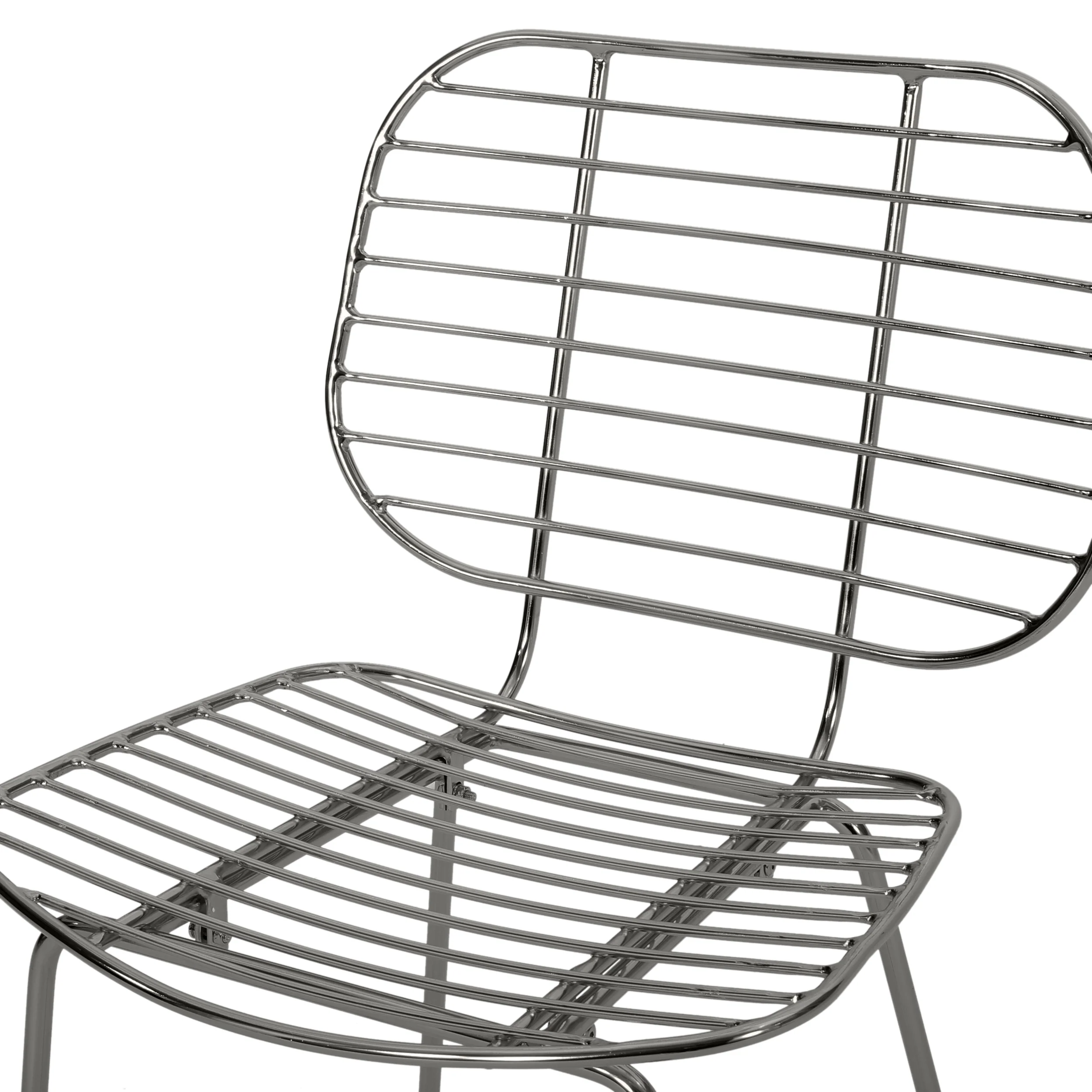 Spyridon Modern Glam Iron Dining Chair - furnishings