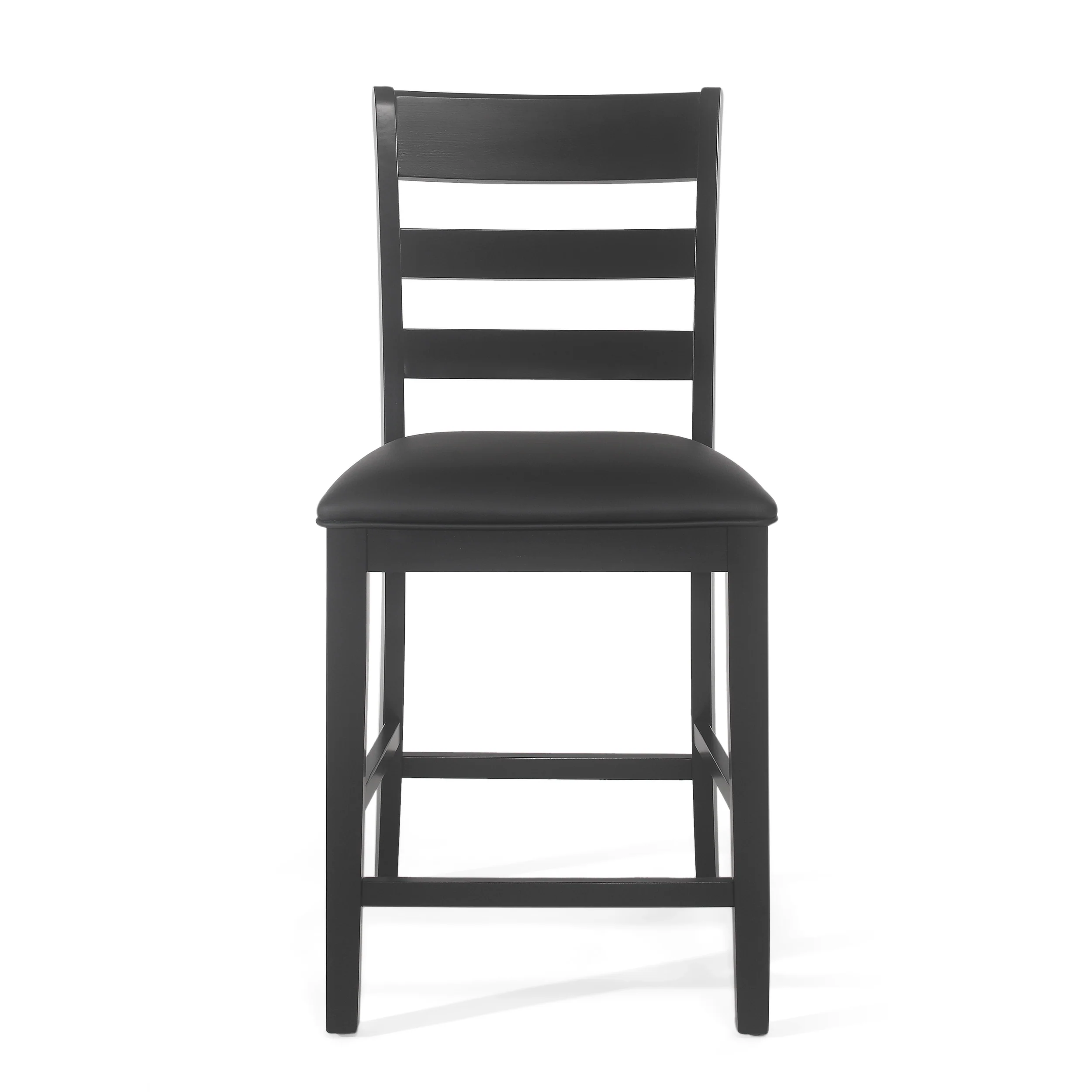 Boughton Farmhouse Upholstered Wood Counter Stools, Set of 2 - furnishings
