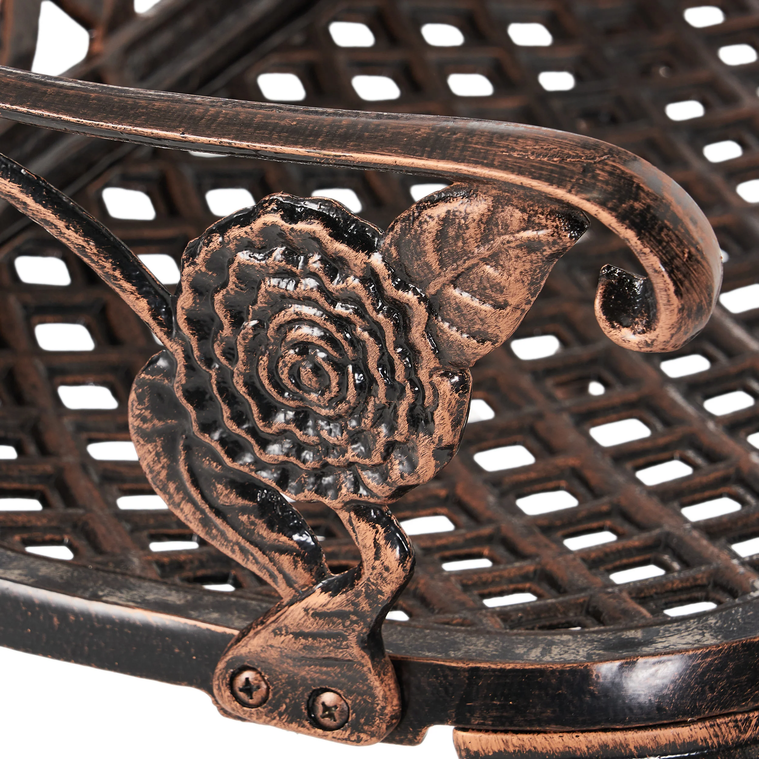 Santa Fe Cast Aluminum Garden Bench - furnishings