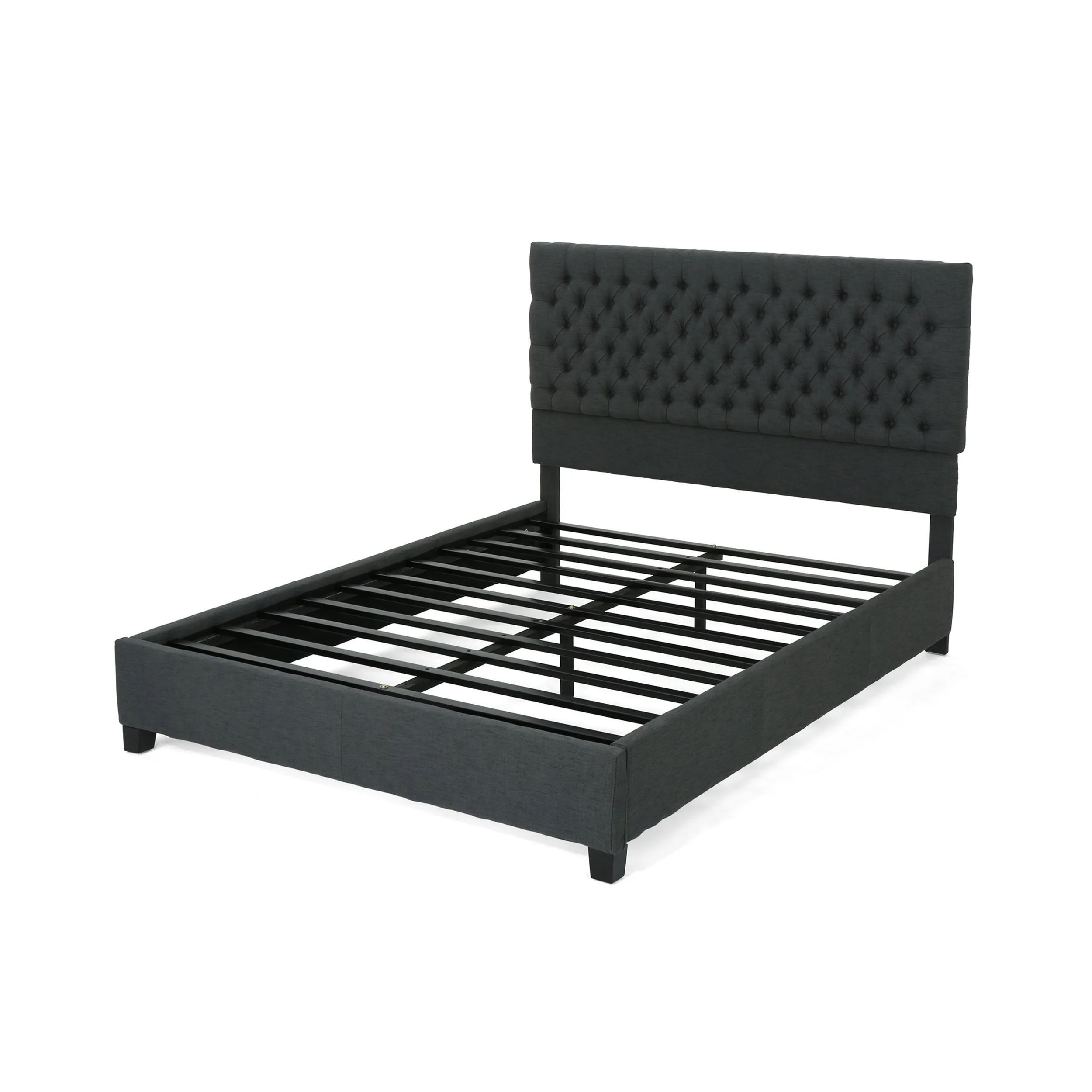 Cumulus Fully Upholstered Fabric Queen Bed - furnishings