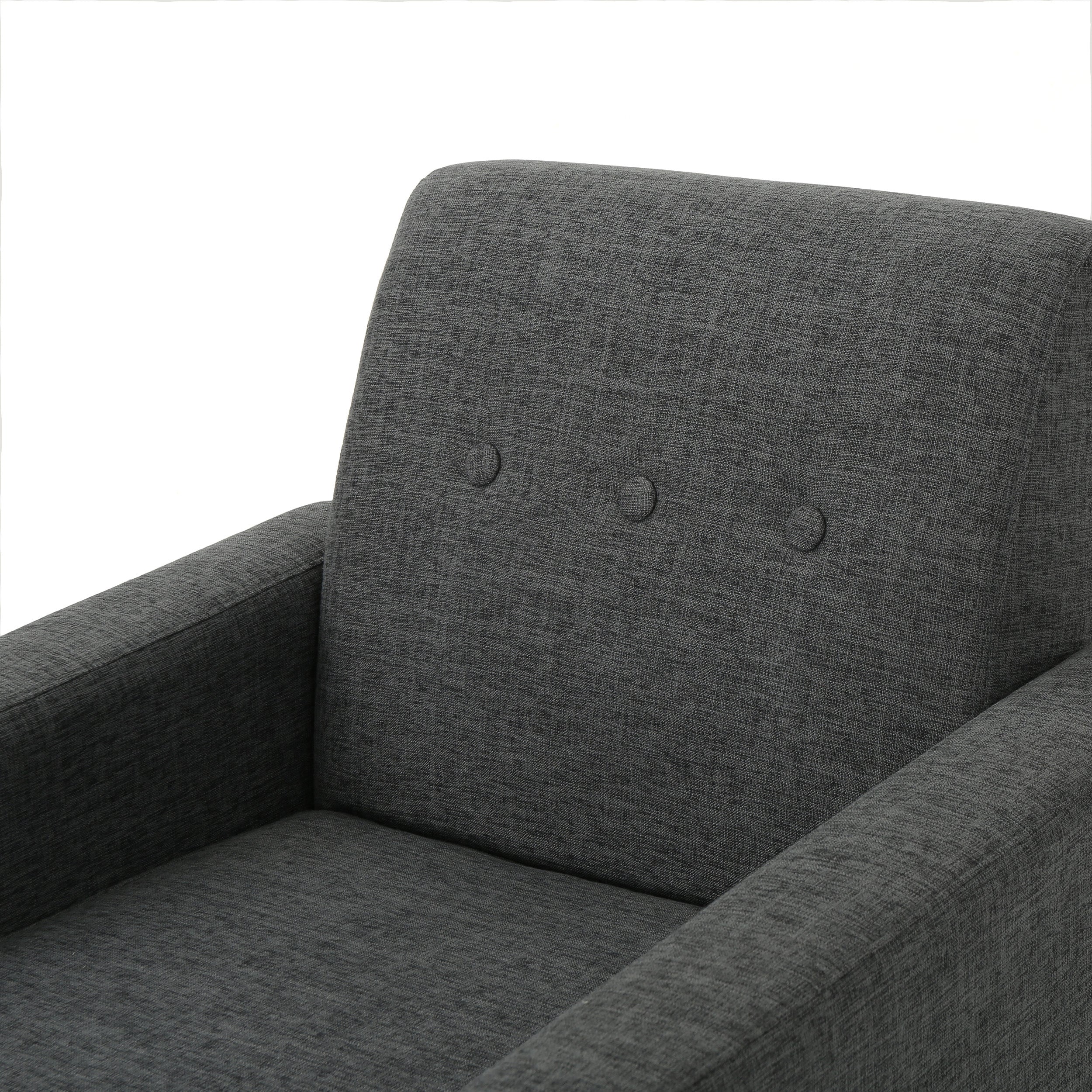 Stratford Mid Century Modern Fabric Club Chair - furnishings