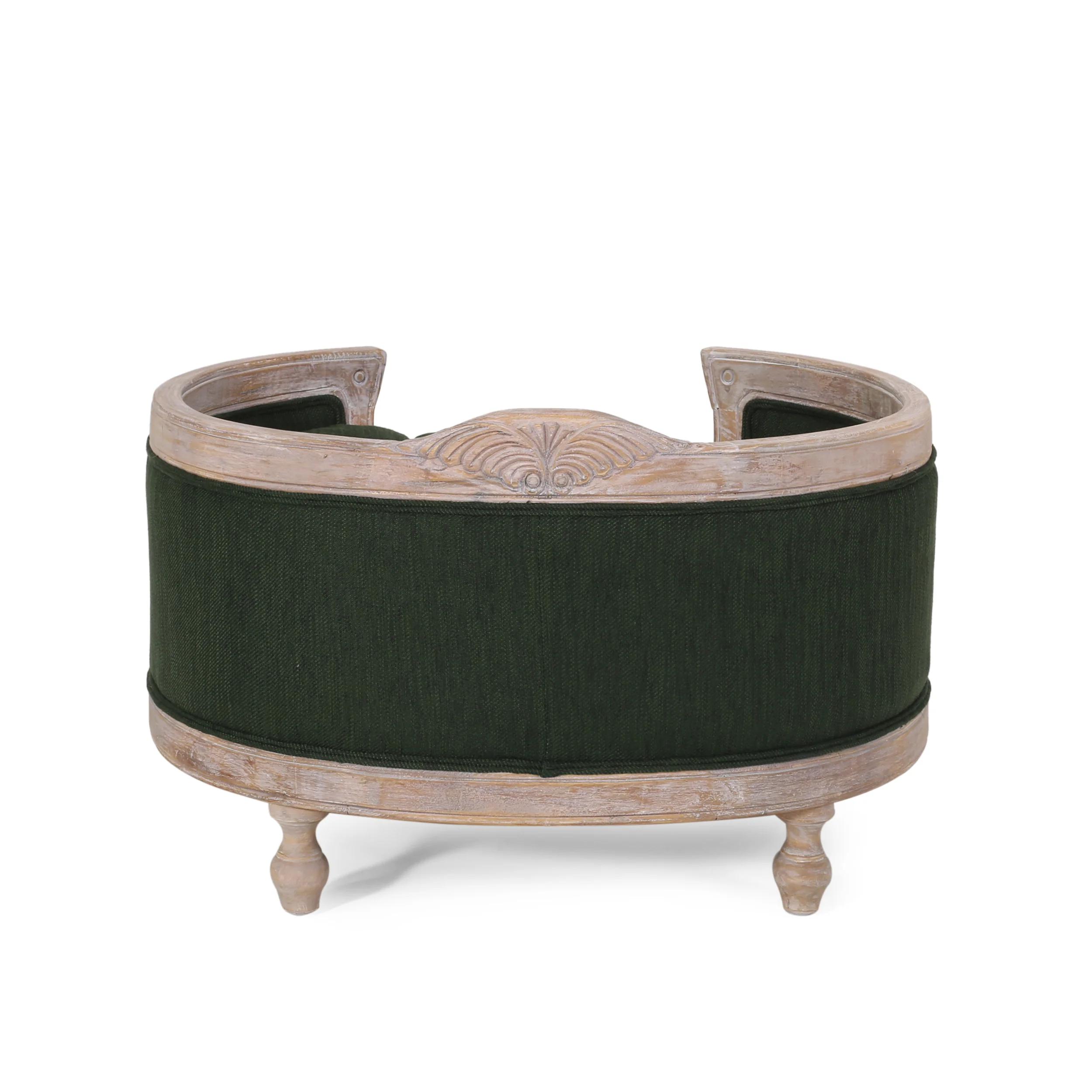 Burgos Contemporary Upholstered Medium Pet Bed with Wood Frame - furnishings