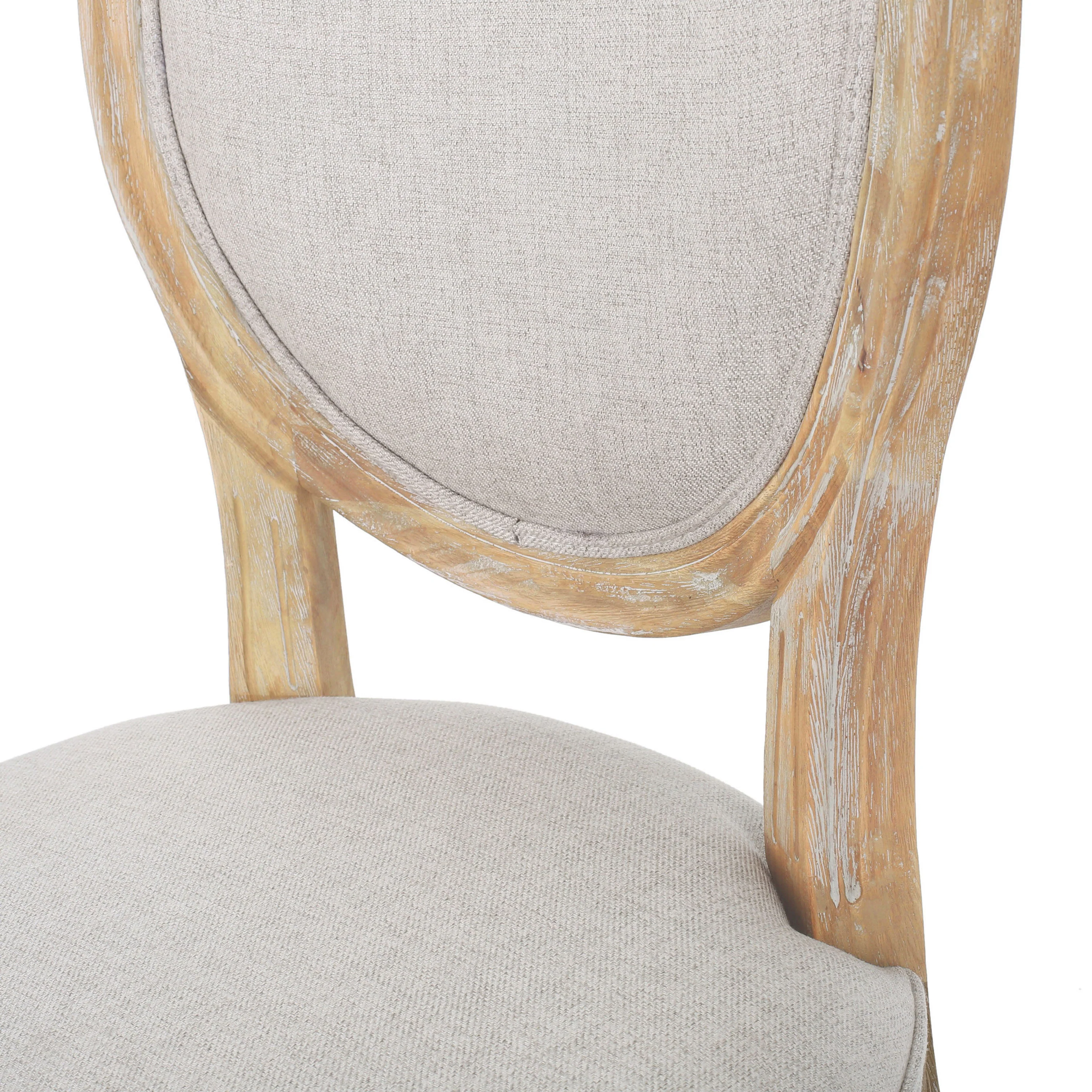 Phinnaeus French Country Fabric Dining Chairs (Set of 2) - furnishings