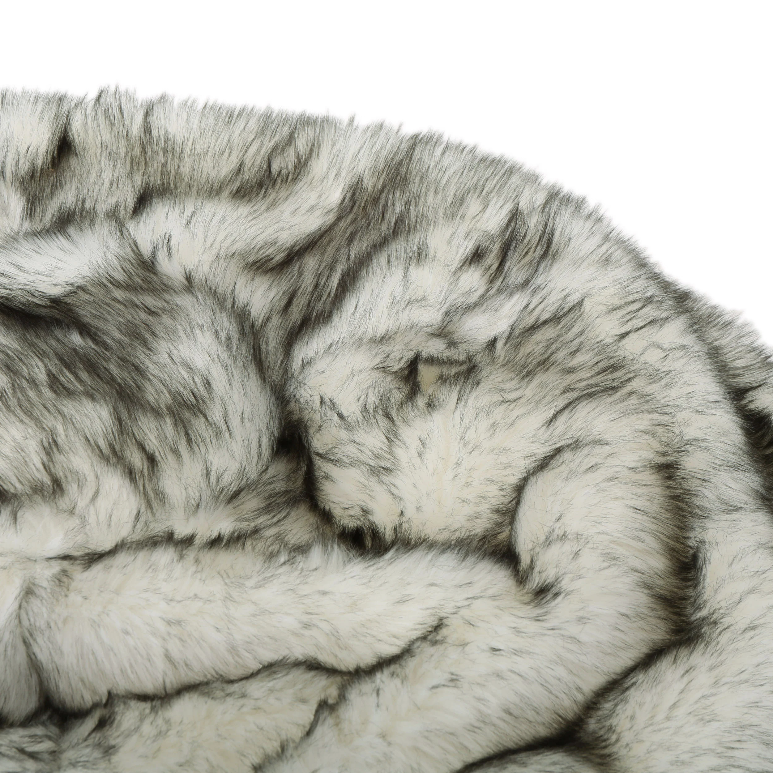 Leslie Modern 3 Foot Faux Fur Bean Bag Cover - furnishings