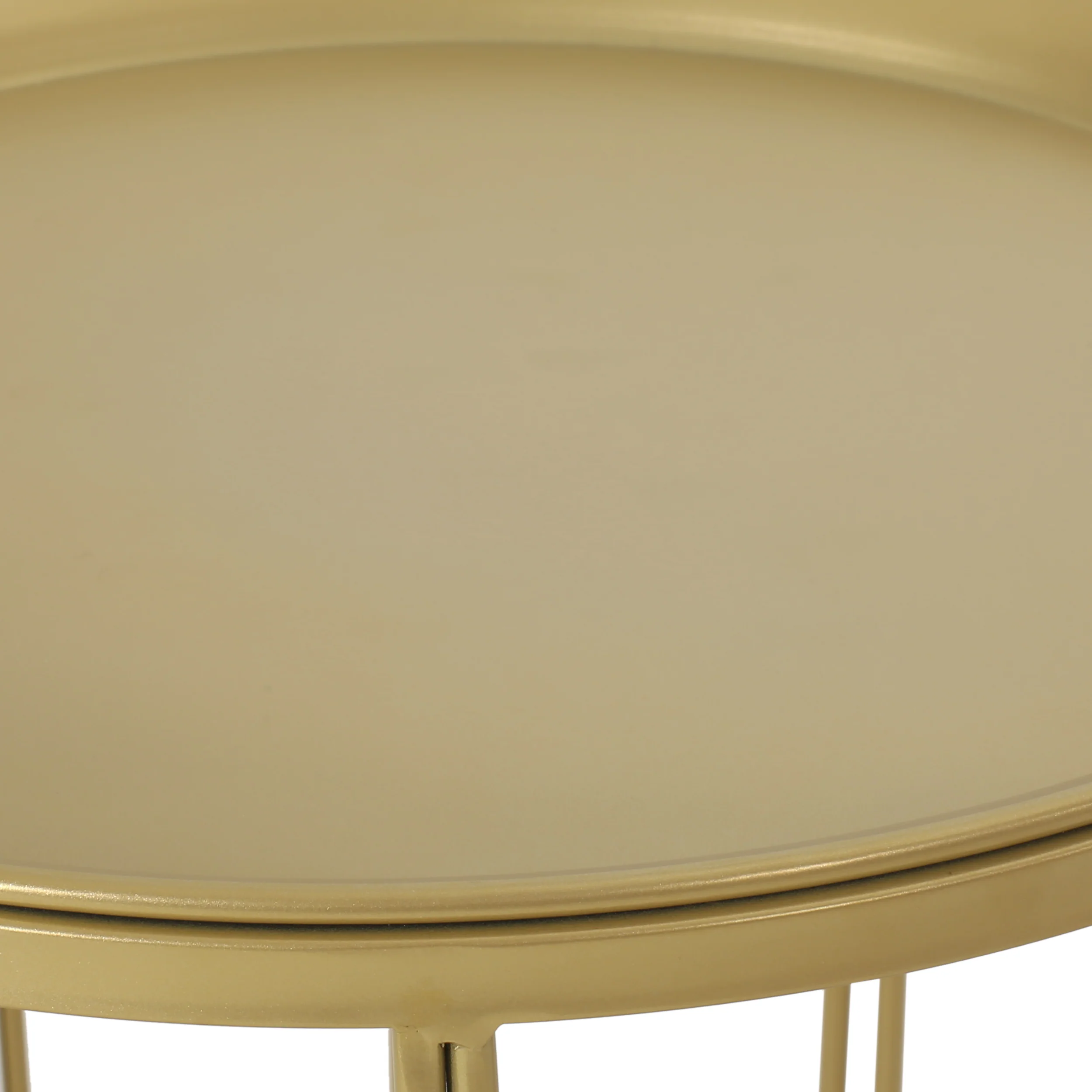 Tamarisk Modern Glam End Table, Champagne Gold - furnishings