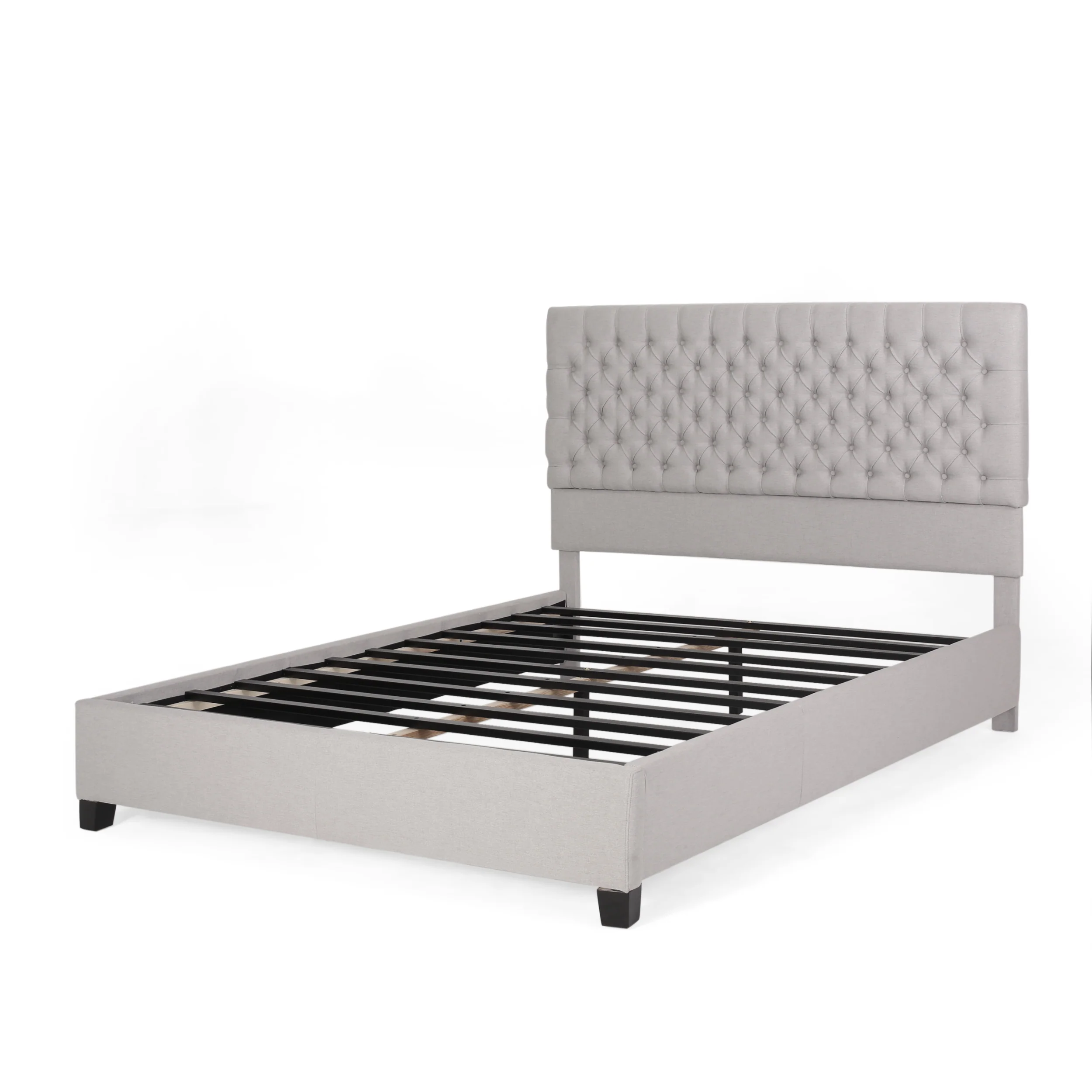 Cumulus Fully Upholstered Fabric Queen Bed - furnishings