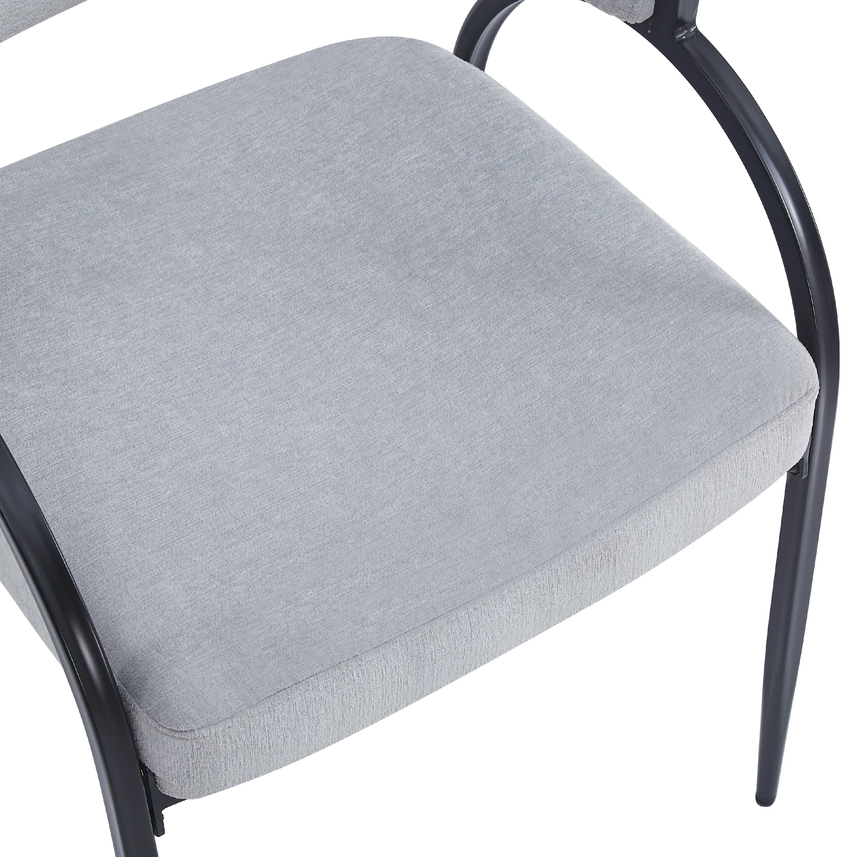 Eccho Upholstered Dining Chairs With Metal Legs - furnishings