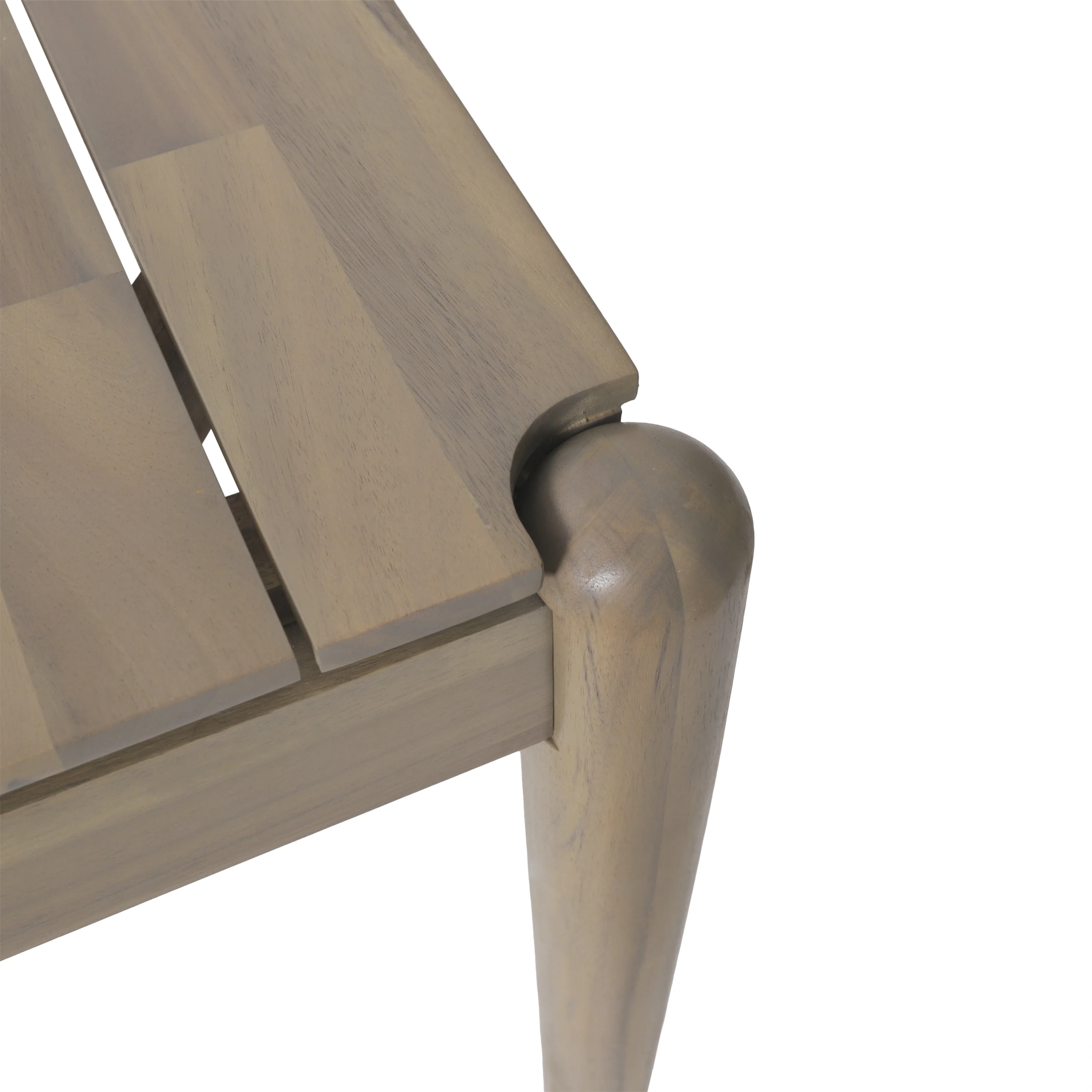 Tellin Acacia Wood 6 Seater Dining Table, Light Ash - furnishings