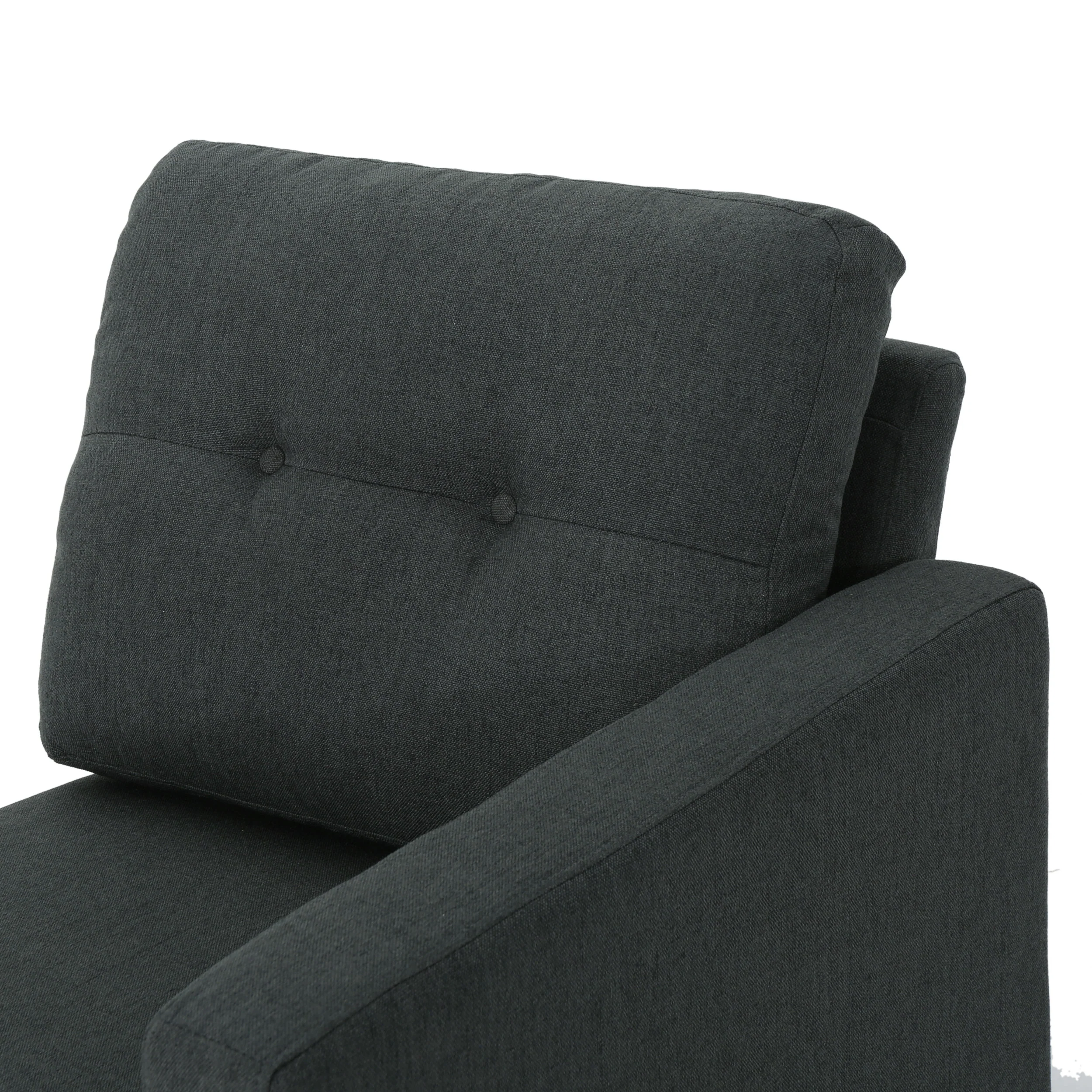 Niya Mid Century Modern 5 Piece Fabric Sectional Sofa - furnishings