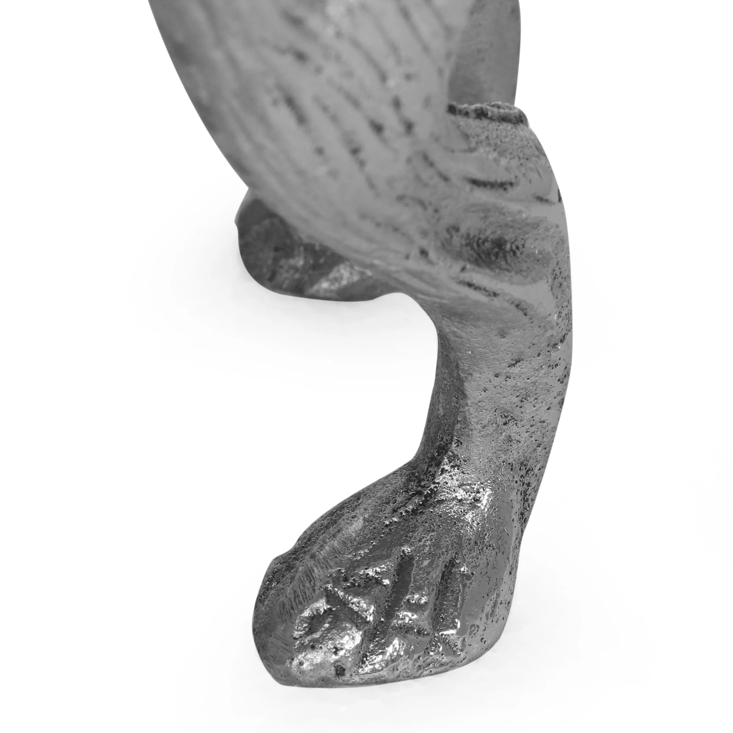 Tutherly Handmade Tabletop Hound Dog Decor, Silver - furnishings