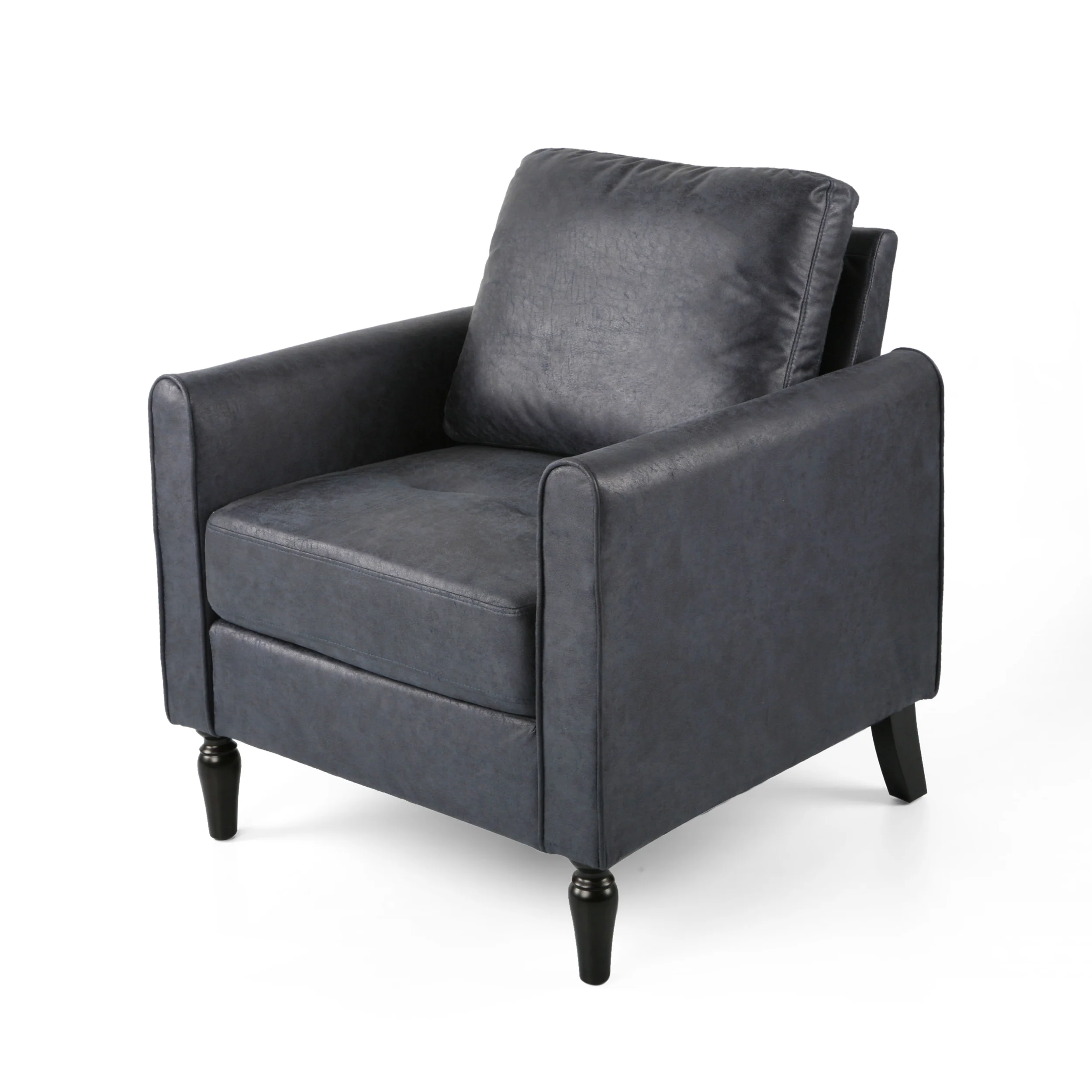 Xyan Contemporary Club Chair with Plush Microfiber Cushions - furnishings