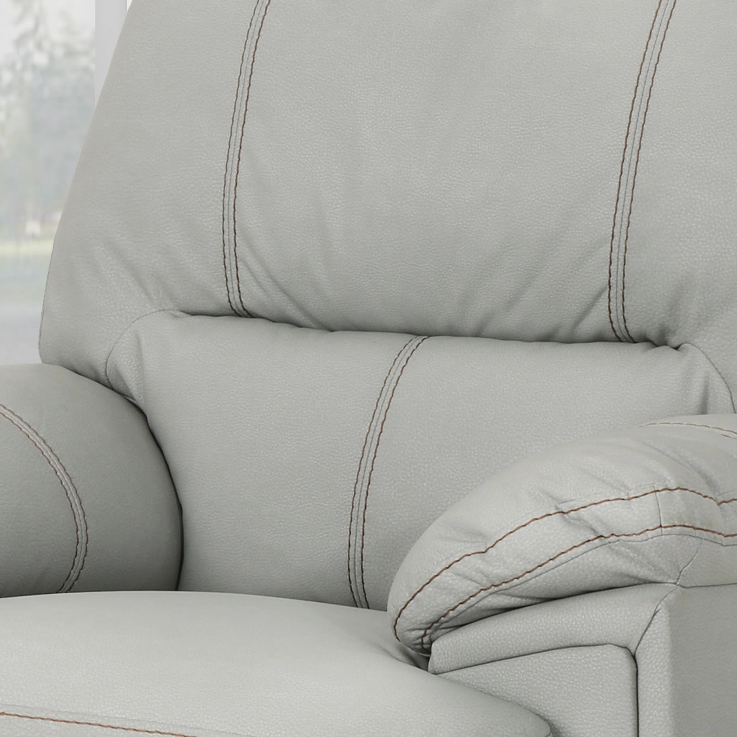 Laurent Bubba Leather Swivel Power Recliner - furnishings