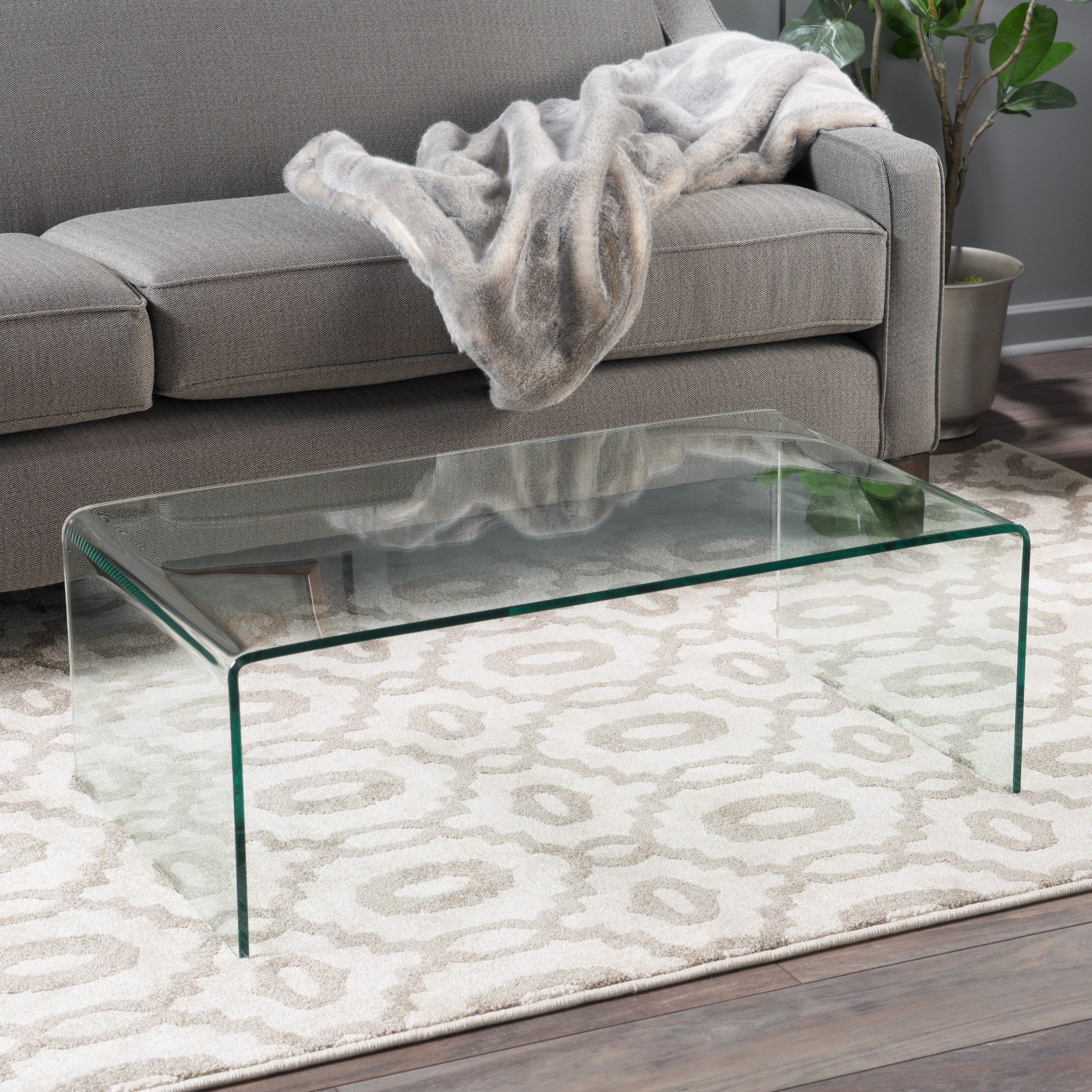 Classon Glass Rectangle Coffee Table - furnishings