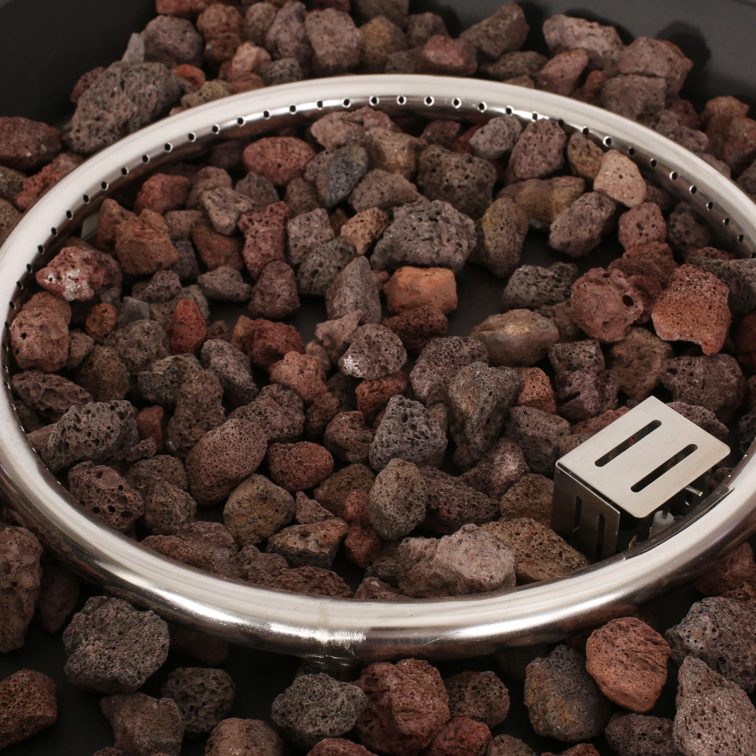 Steinaker Outdoor 40,000 BTU Lightweight Concrete Square Fire Pit - furnishings