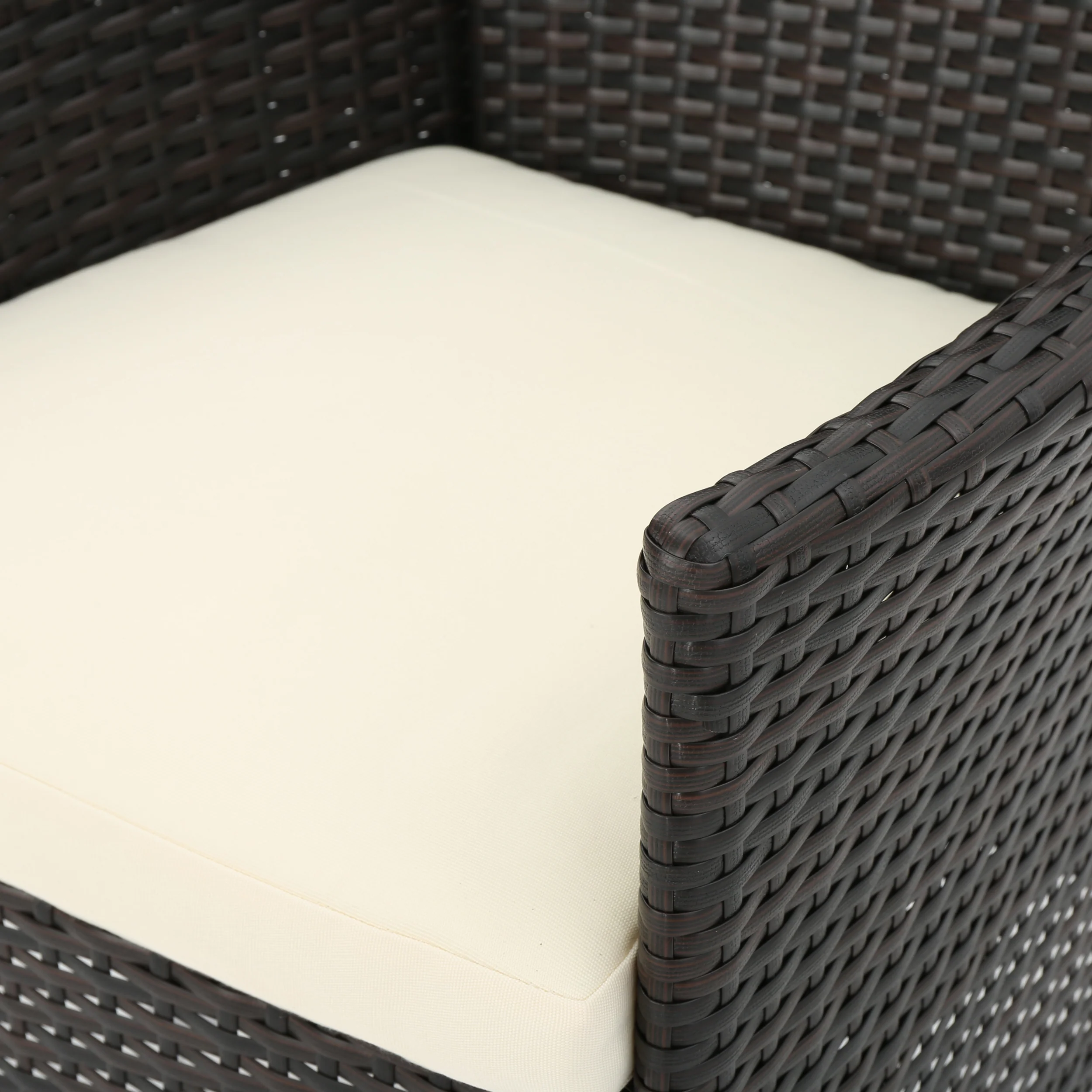 Clementine Outdoor Multibrown Wicker 5pc Dining Set - furnishings