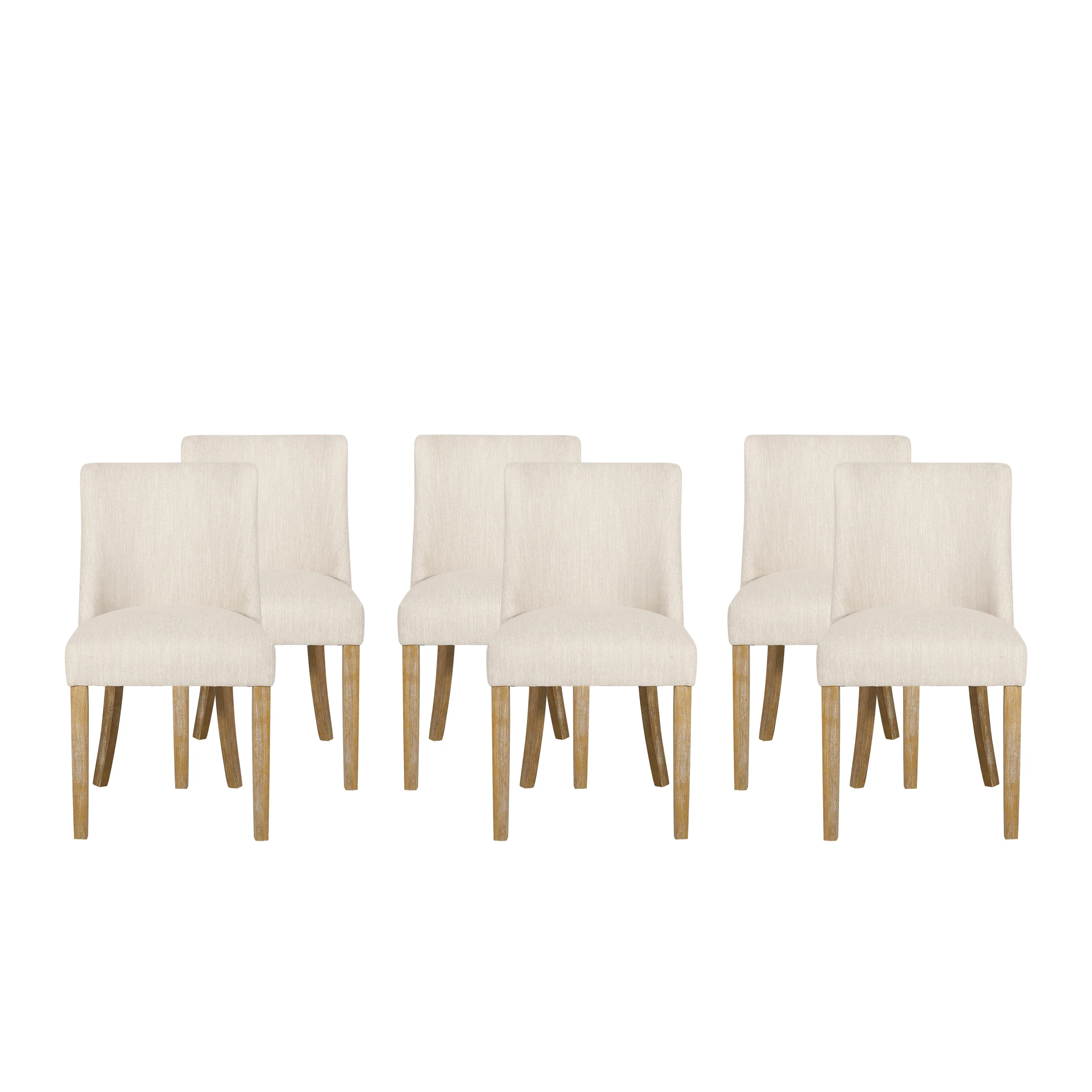 Gladwin Contemporary Fabric Dining Chairs, Set of 6 - furnishings