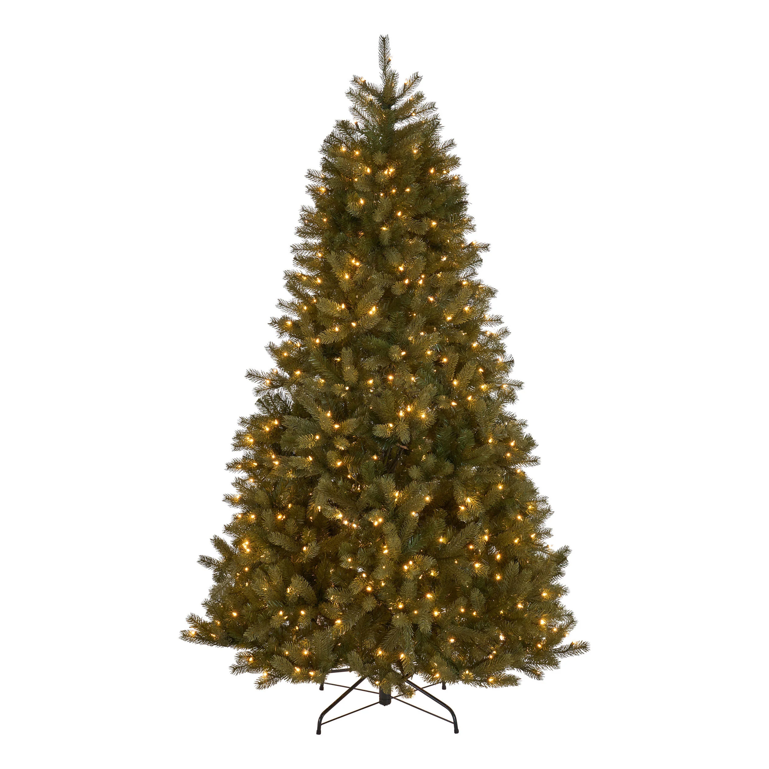 9-foot Mixed Spruce Hinged Artificial Christmas Tree - furnishings