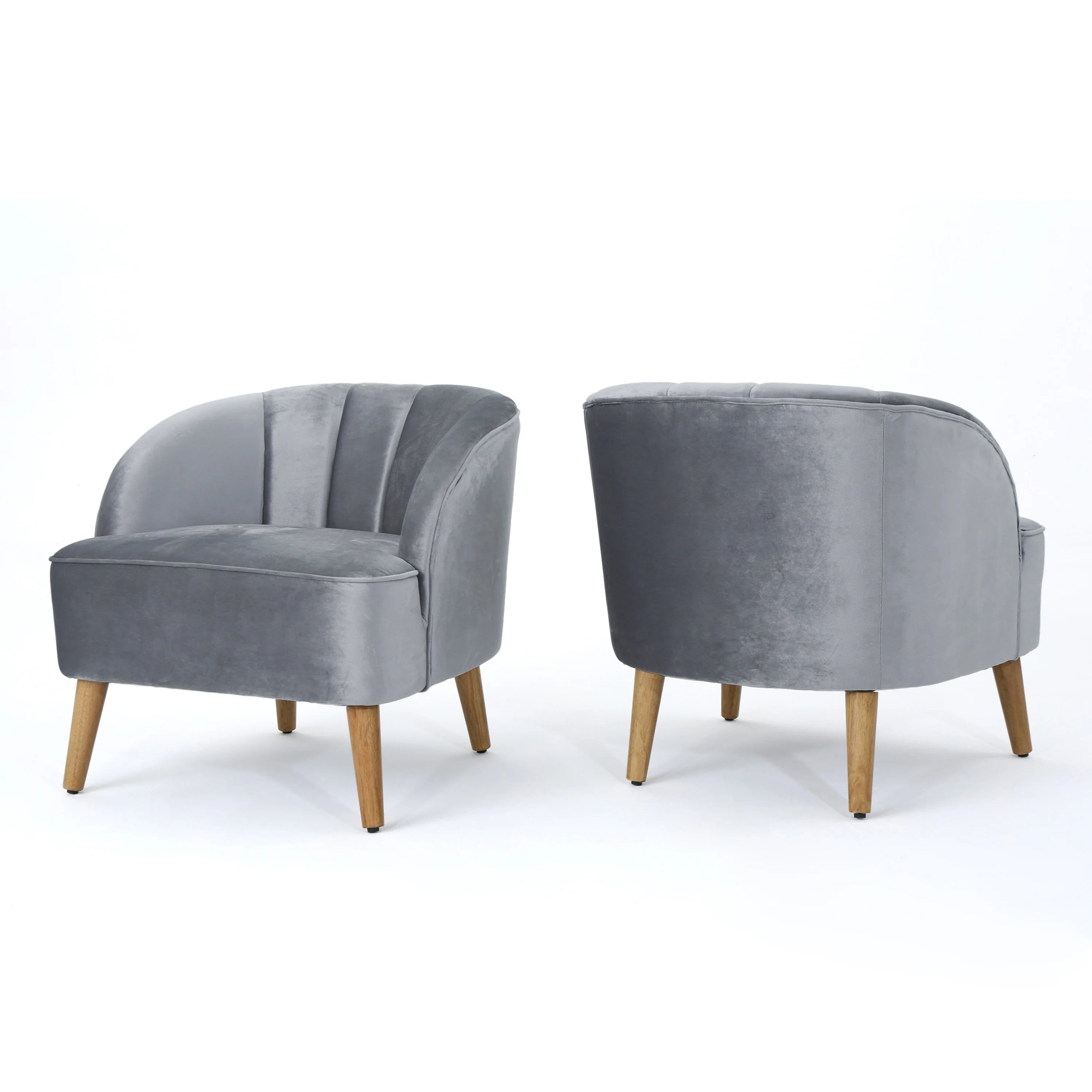 Scarlett Modern Velvet Accent Chair (Set of 2) - furnishings
