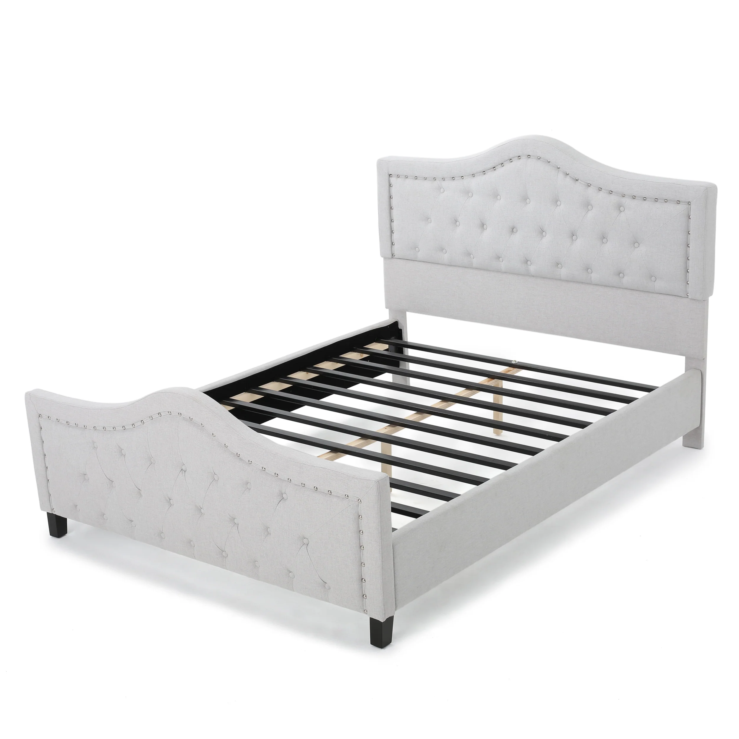 Livi Fabric Fully Upholstered Queen Bed Set - furnishings