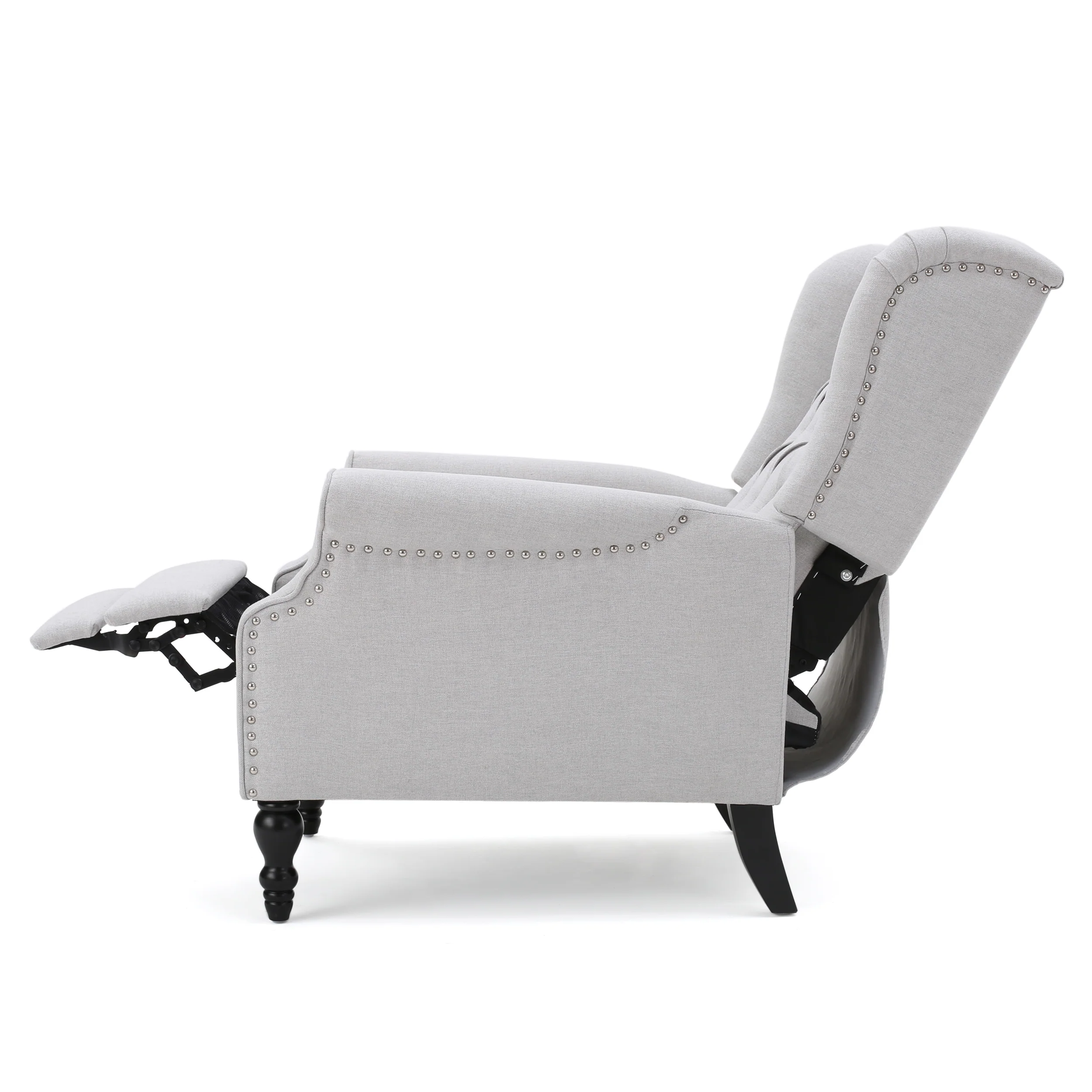 Elizabeth Contemporary Tufted Fabric Recliner (Set of 2) - furnishings