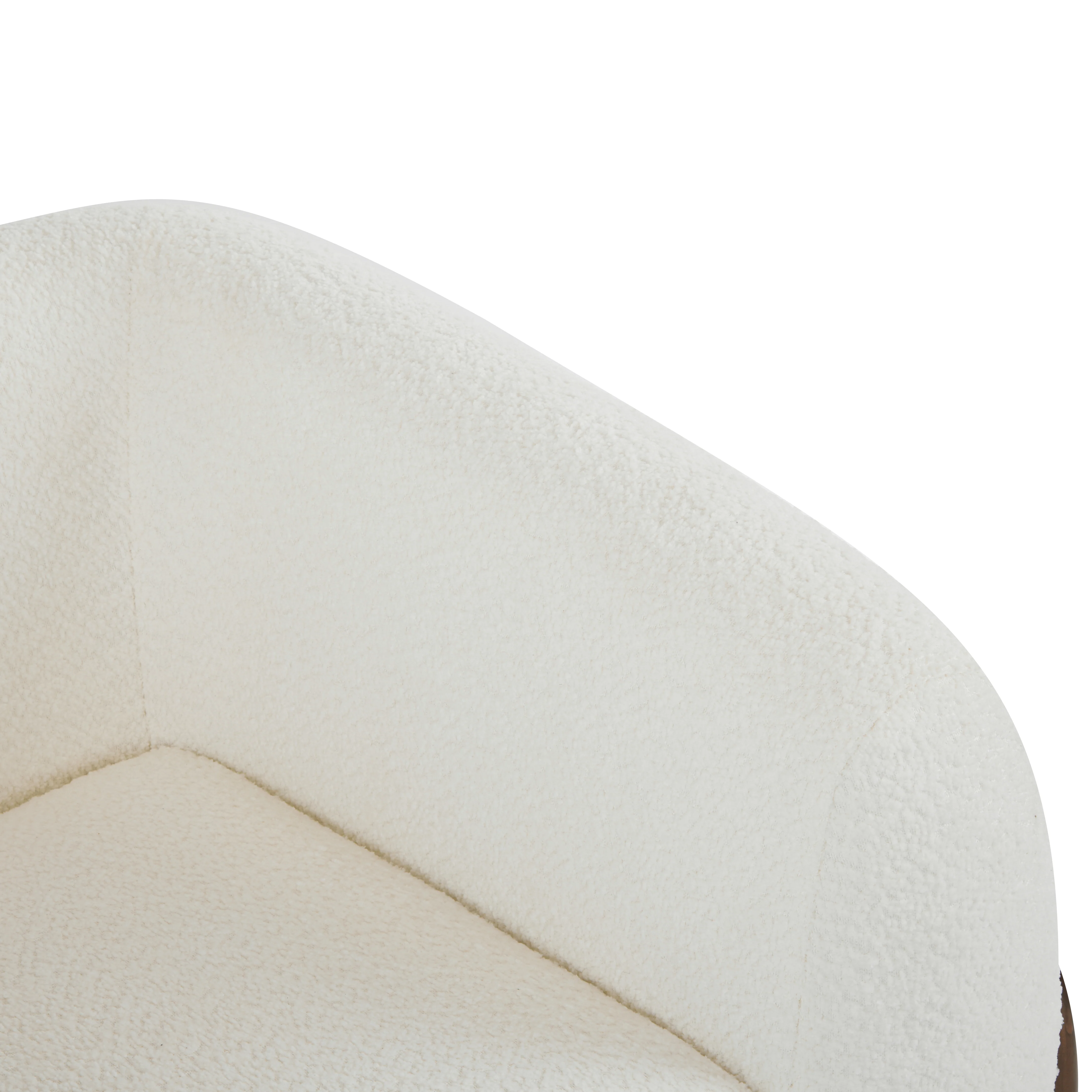 Zelora Modern Upholstered Boucle Club Chair, Birch Wood - furnishings