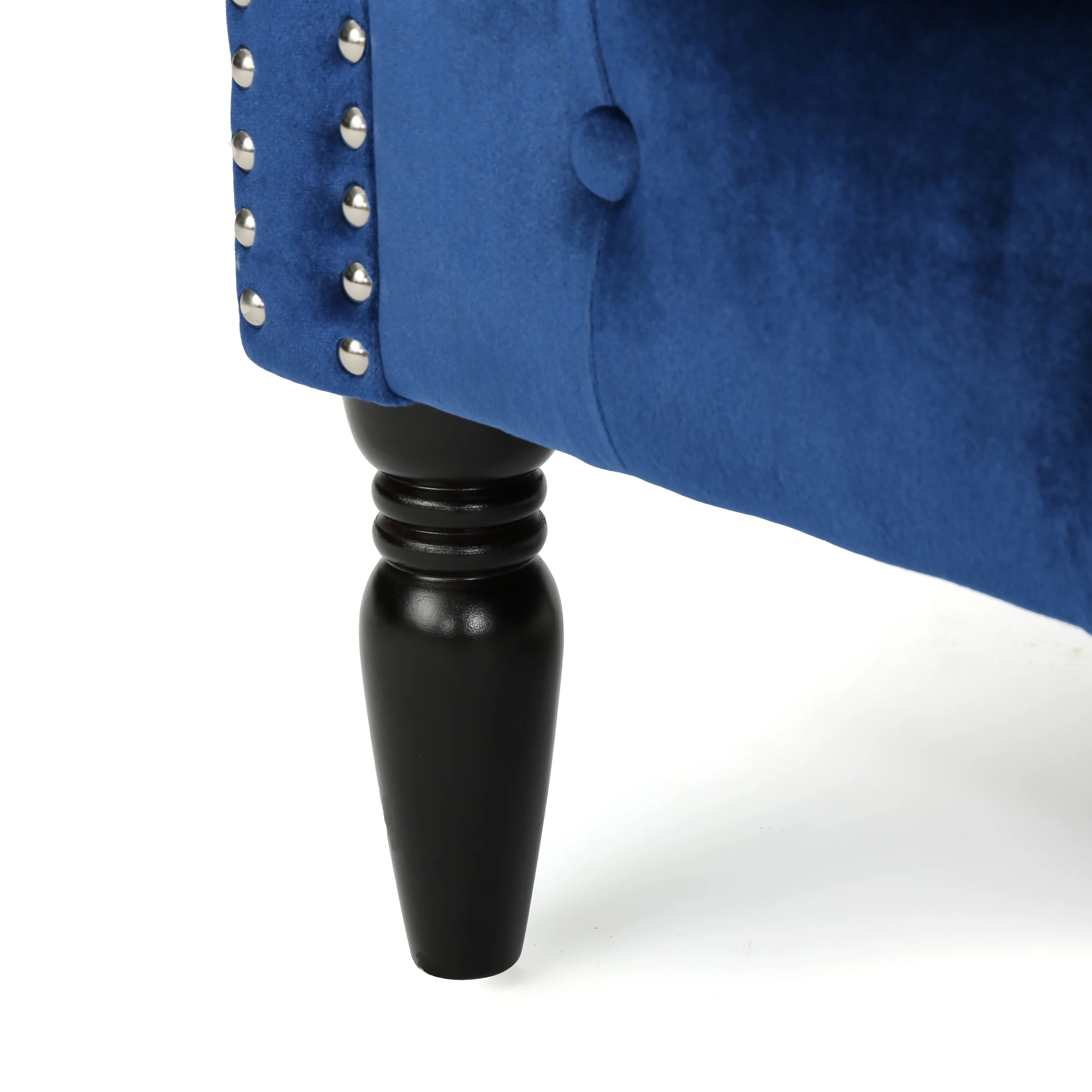Melaina Tufted Scroll Arm New Velvet Loveseat - furnishings