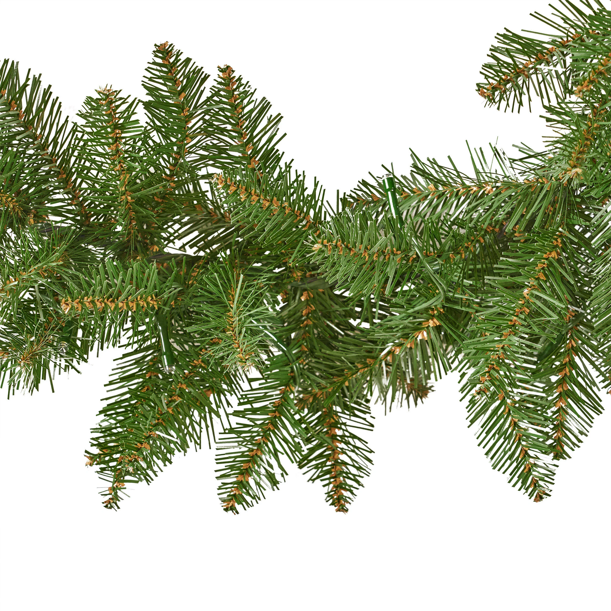 9-foot Fraser Fir Pre-Lit Warm White LED Artificial Christmas Garland - furnishings