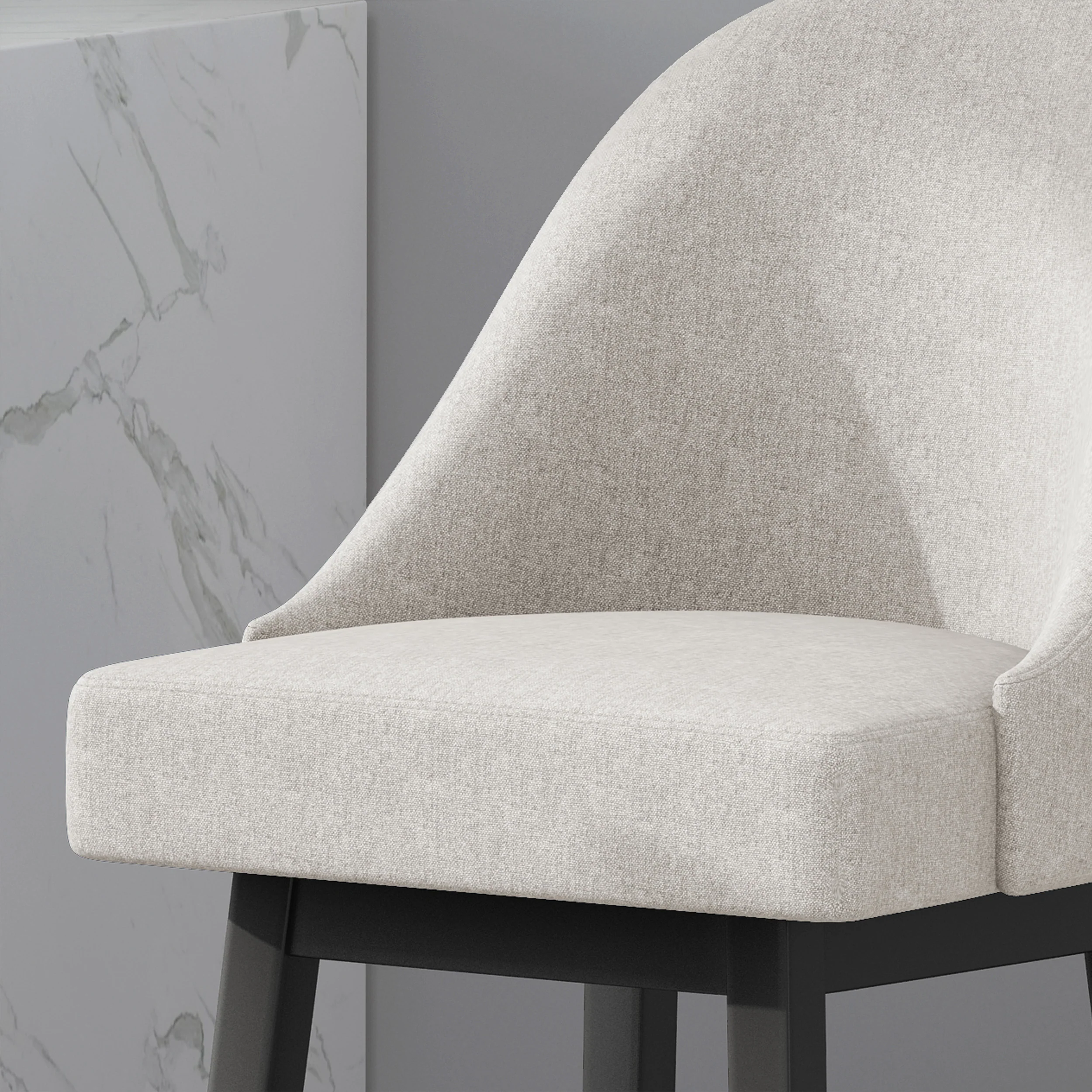 Andriel Modern Upholstered Swivel Bar Stool - furnishings