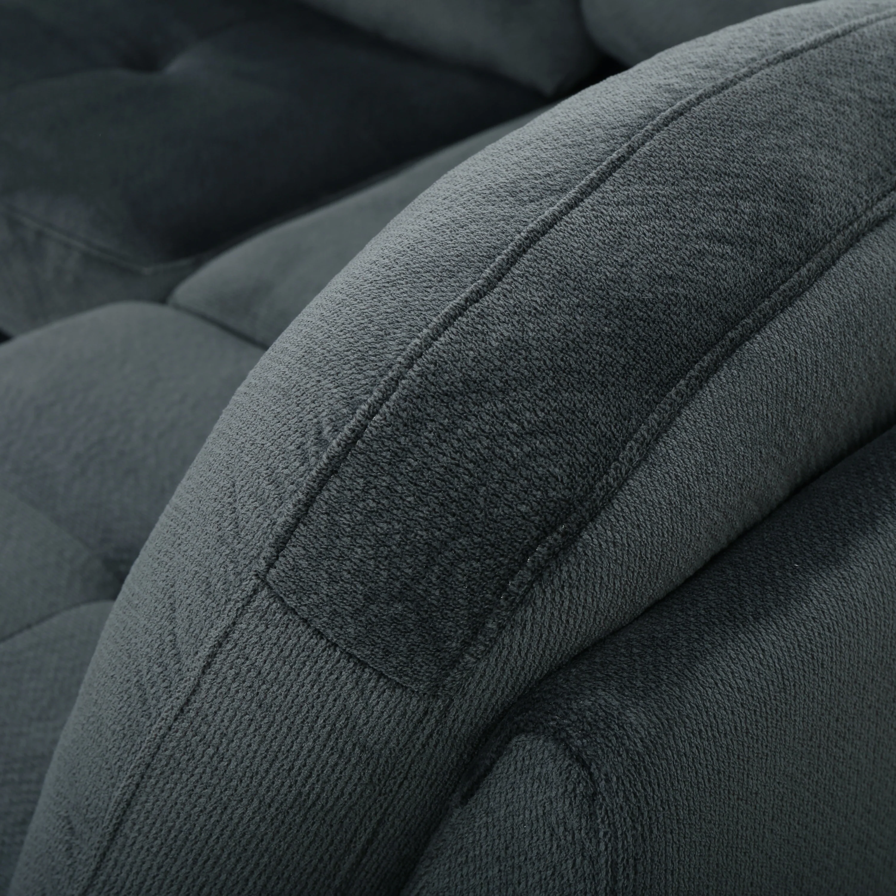 Gotham 3-piece Charcoal Fabric Sectional Sofa Set - furnishings