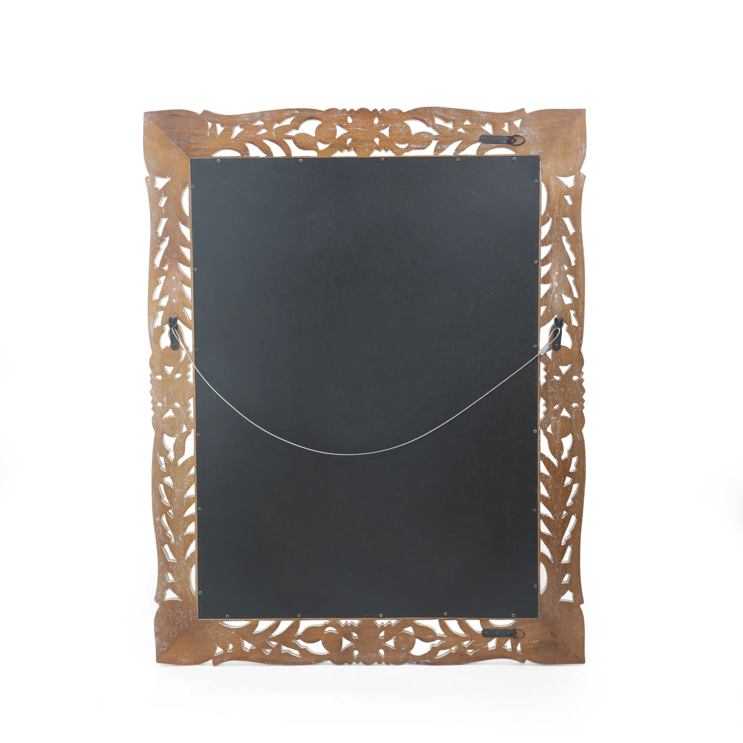 Paula Traditional Mirror with Floral Carved Frame - furnishings