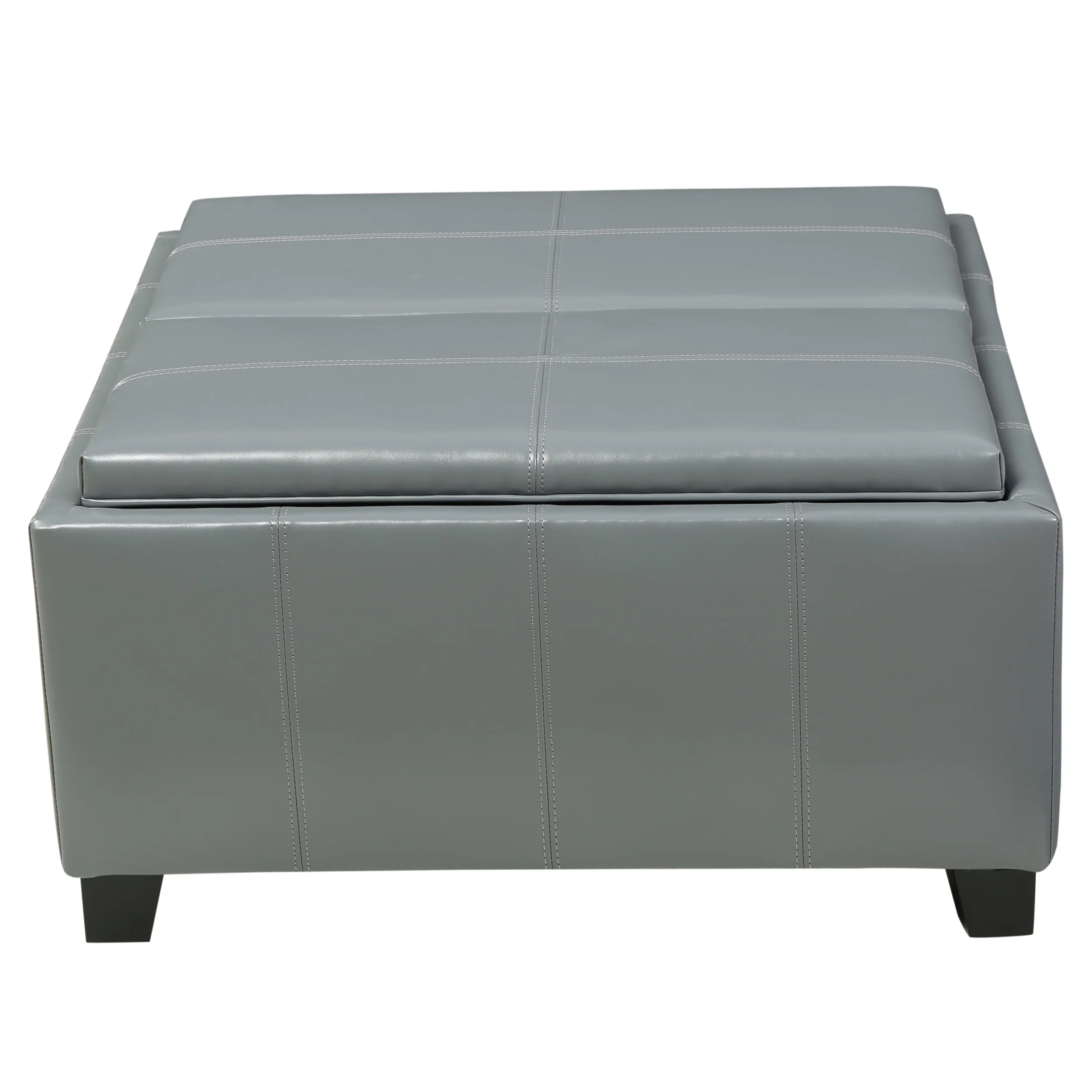 Mansfield Contemporary Tray Top Storage Ottoman - furnishings