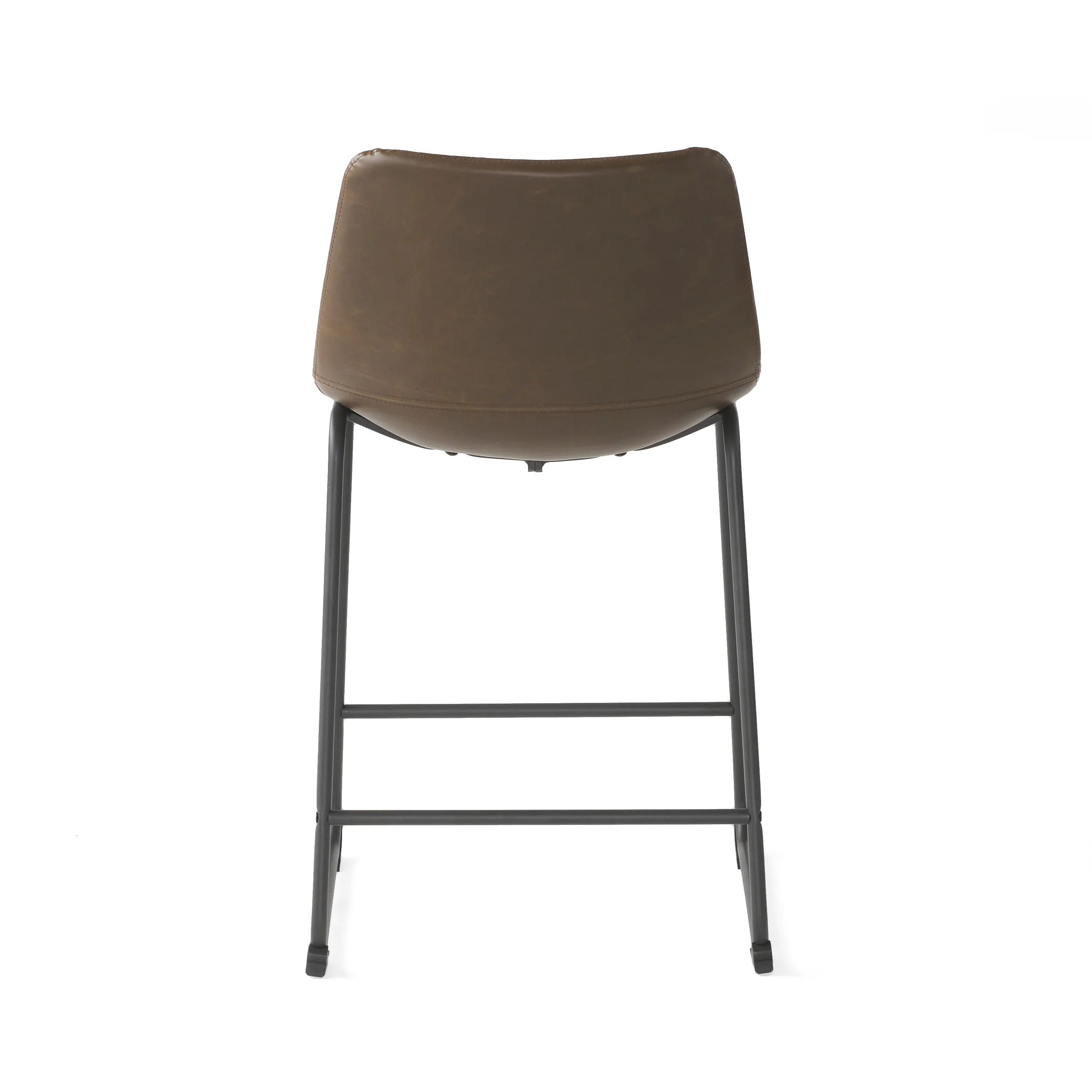 Idash Vintage Style Brown 24-Inch Counter Stool (Set of 2) - furnishings
