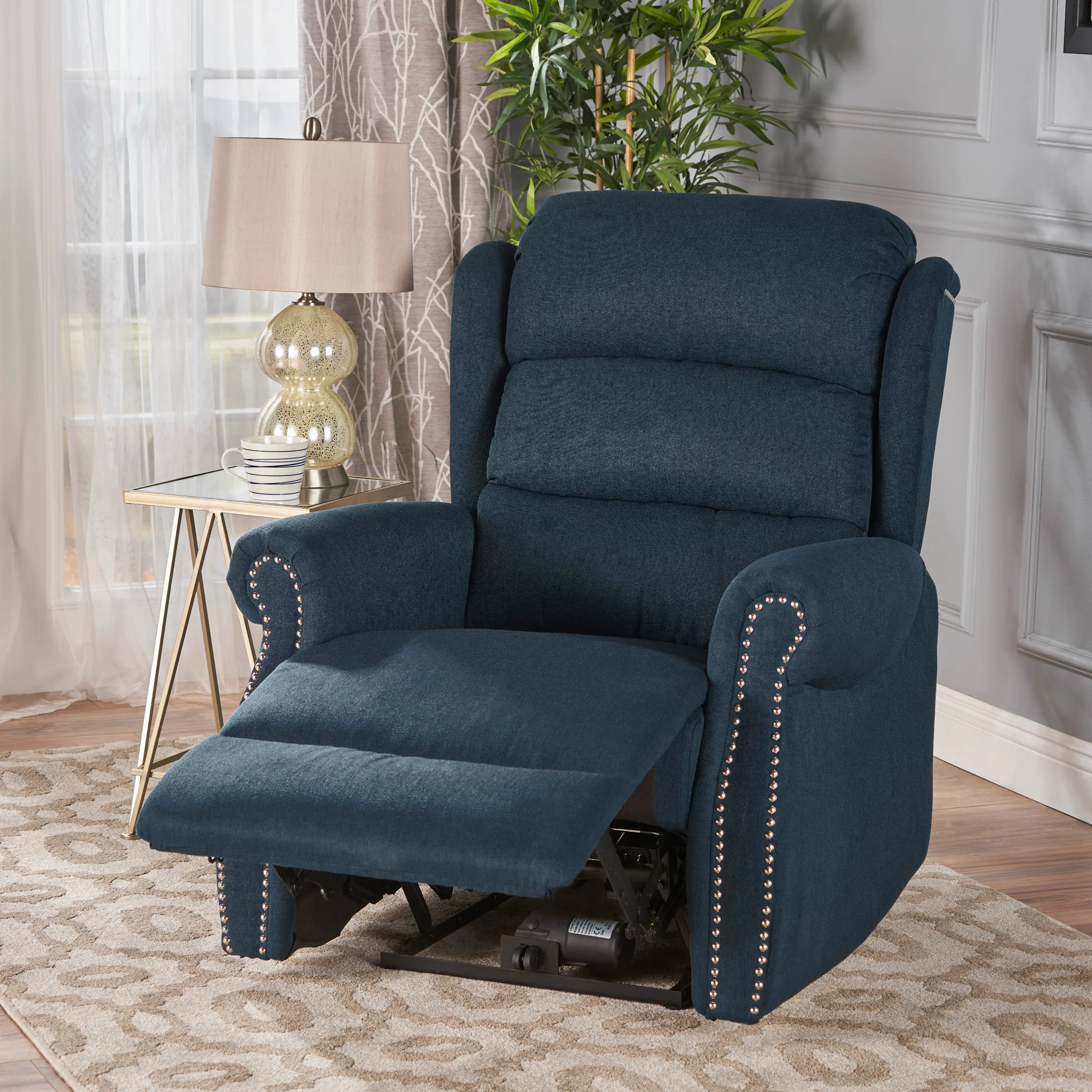 Desiree Tufted Fabric Power Recliner - furnishings