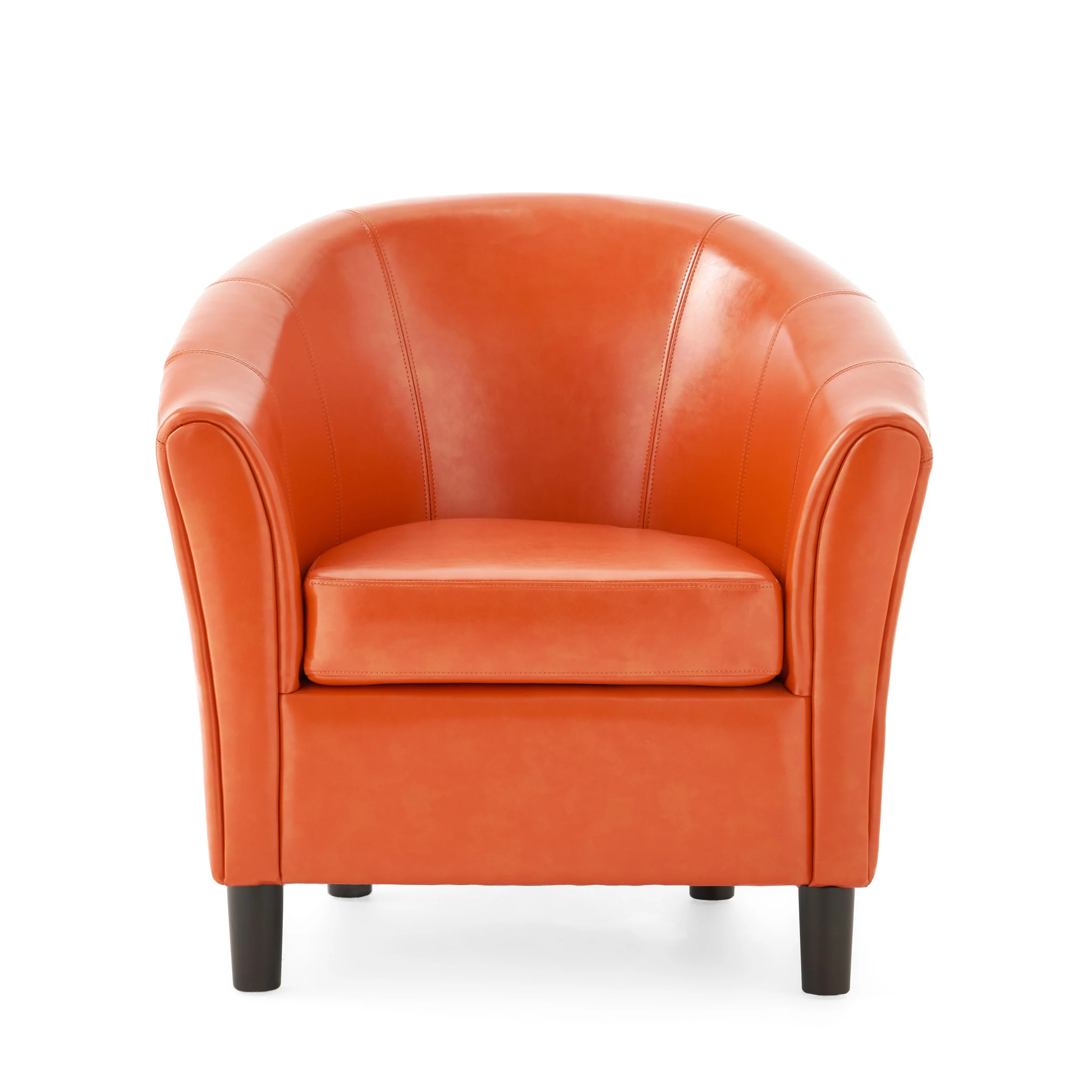 Newport Tub Design Leather Club Chair - furnishings