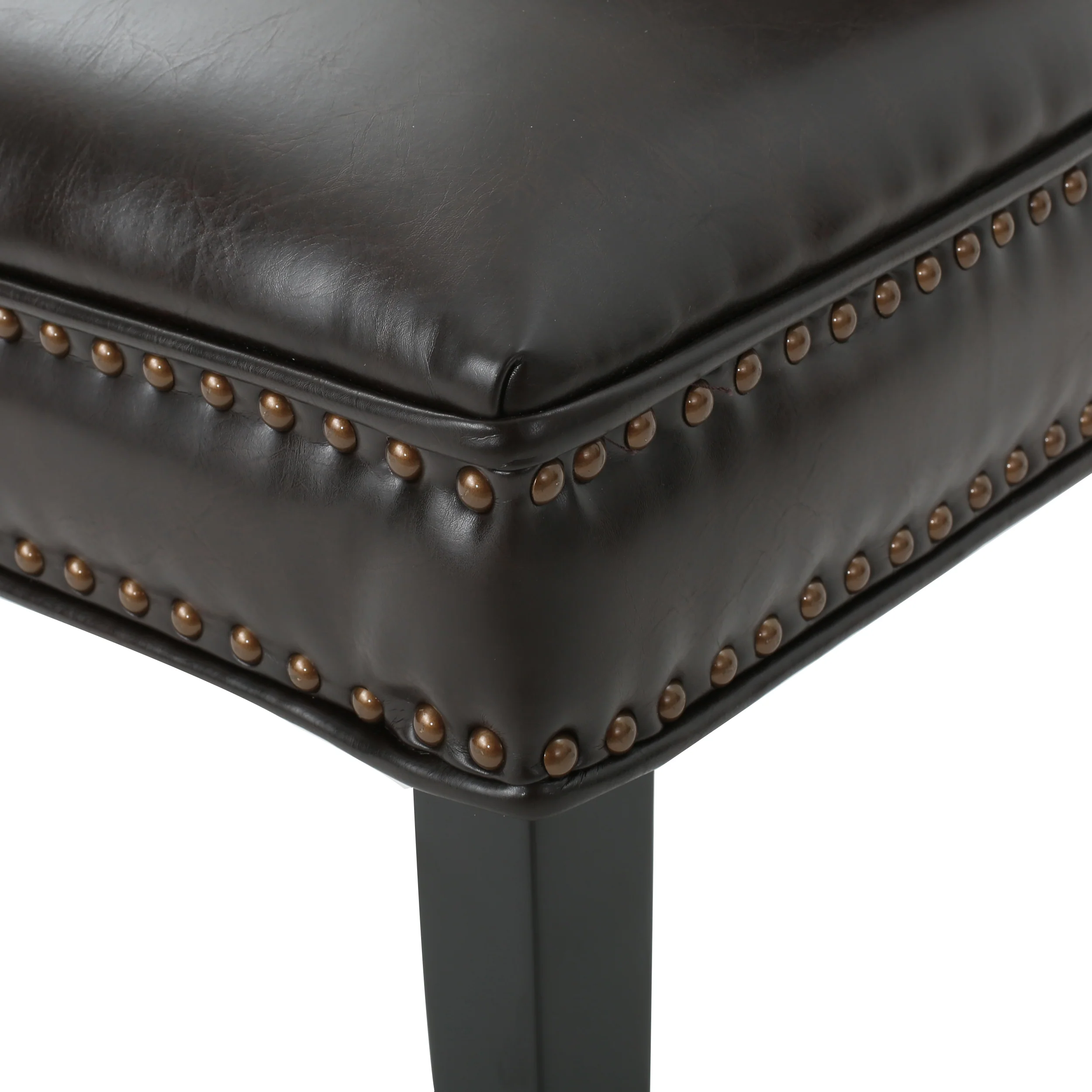 George Brown Leather Dining Chair - furnishings