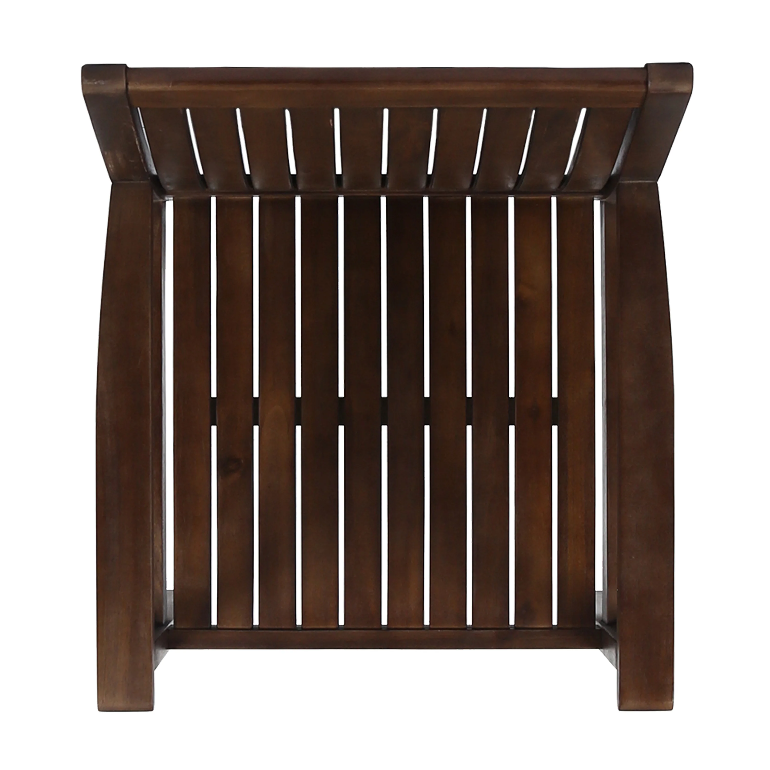 Noe Outdoor 7-Piece Acacia Wood Dining Set, Dark Brown and White - furnishings