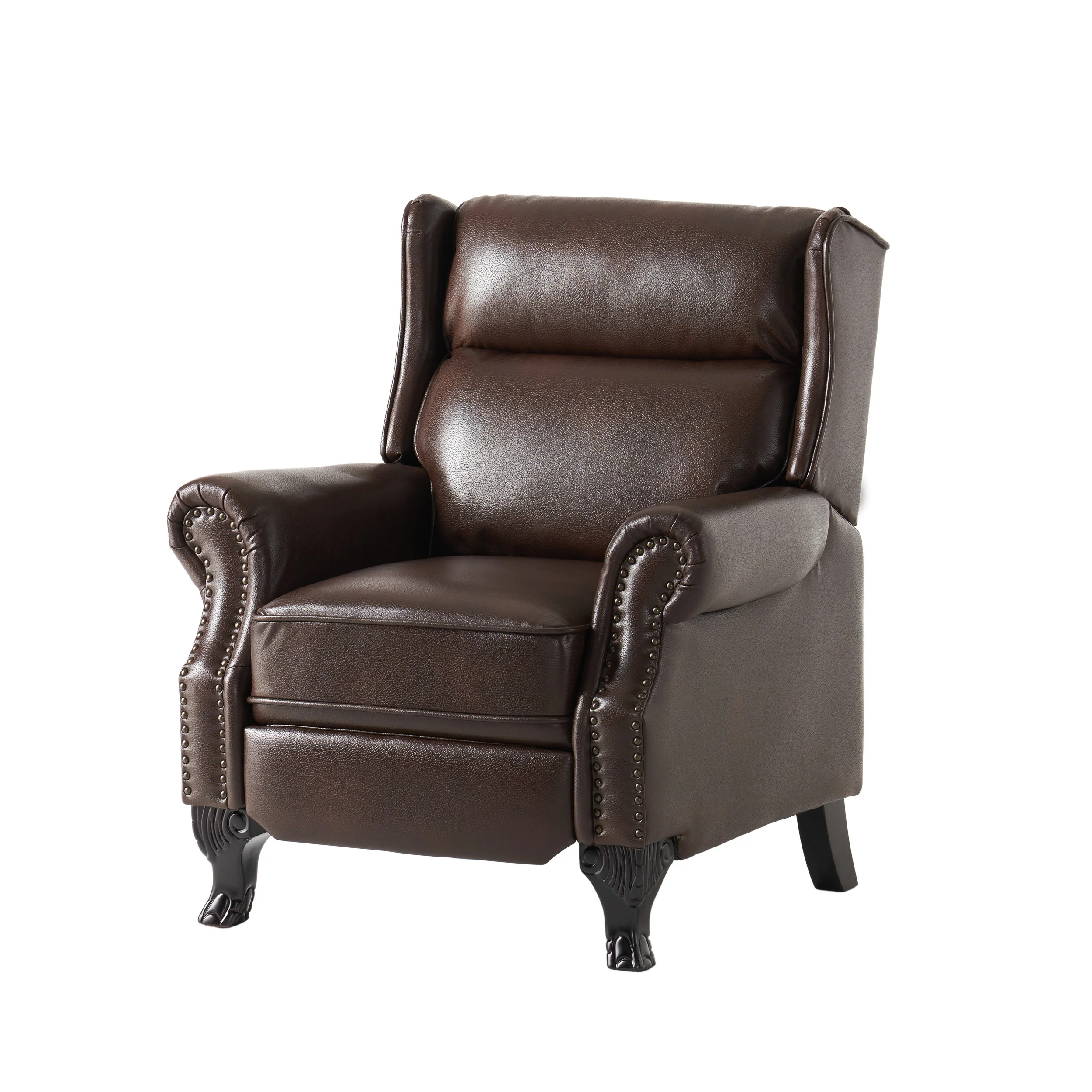 Curtis Leather Recliner Club Chair - furnishings