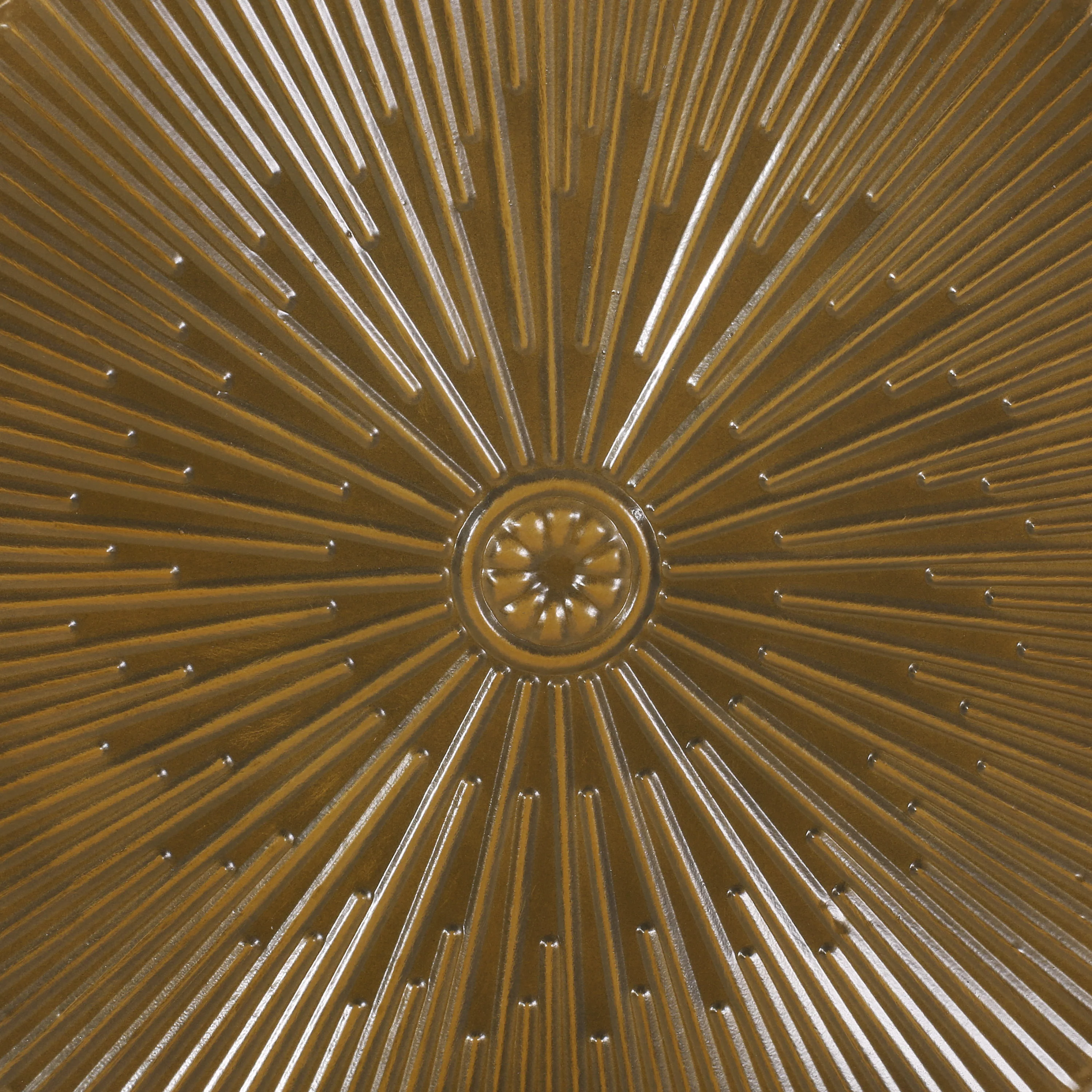Pamsha Modern Iron Sunburst Side Table - furnishings