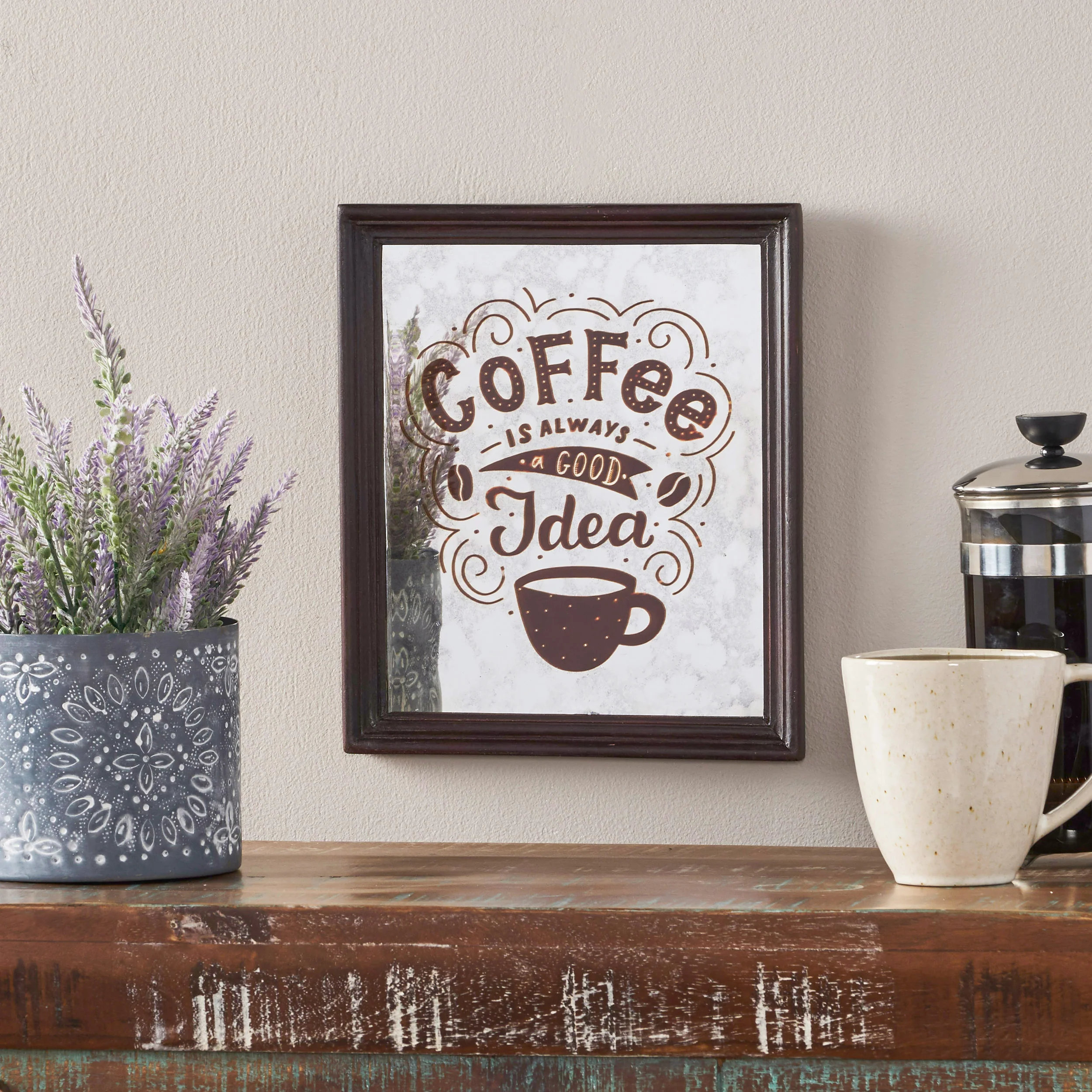 Geraldine Inspirational Coffee Wall Art - furnishings