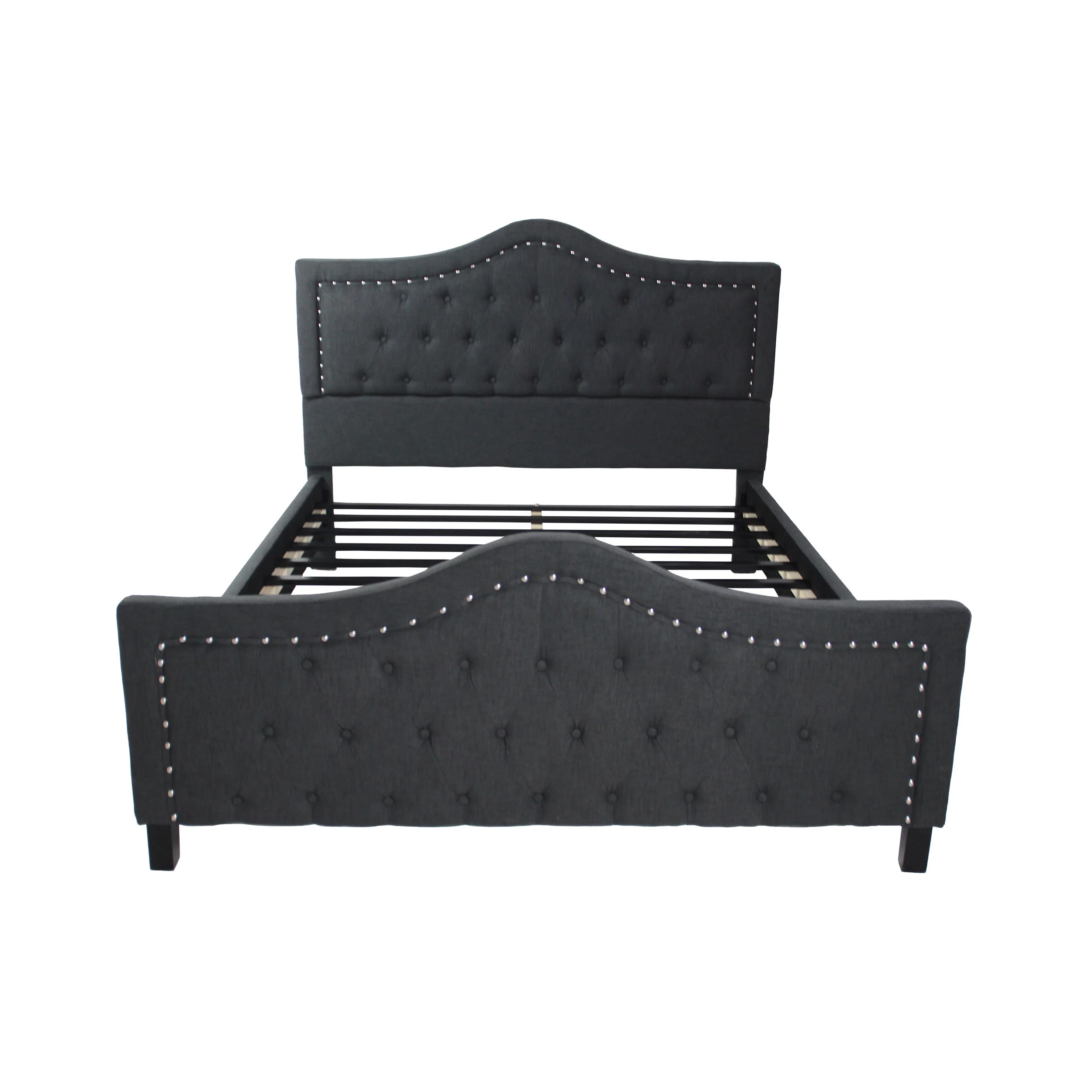 Mason Fully-Upholstered Traditional Bed Frame - furnishings