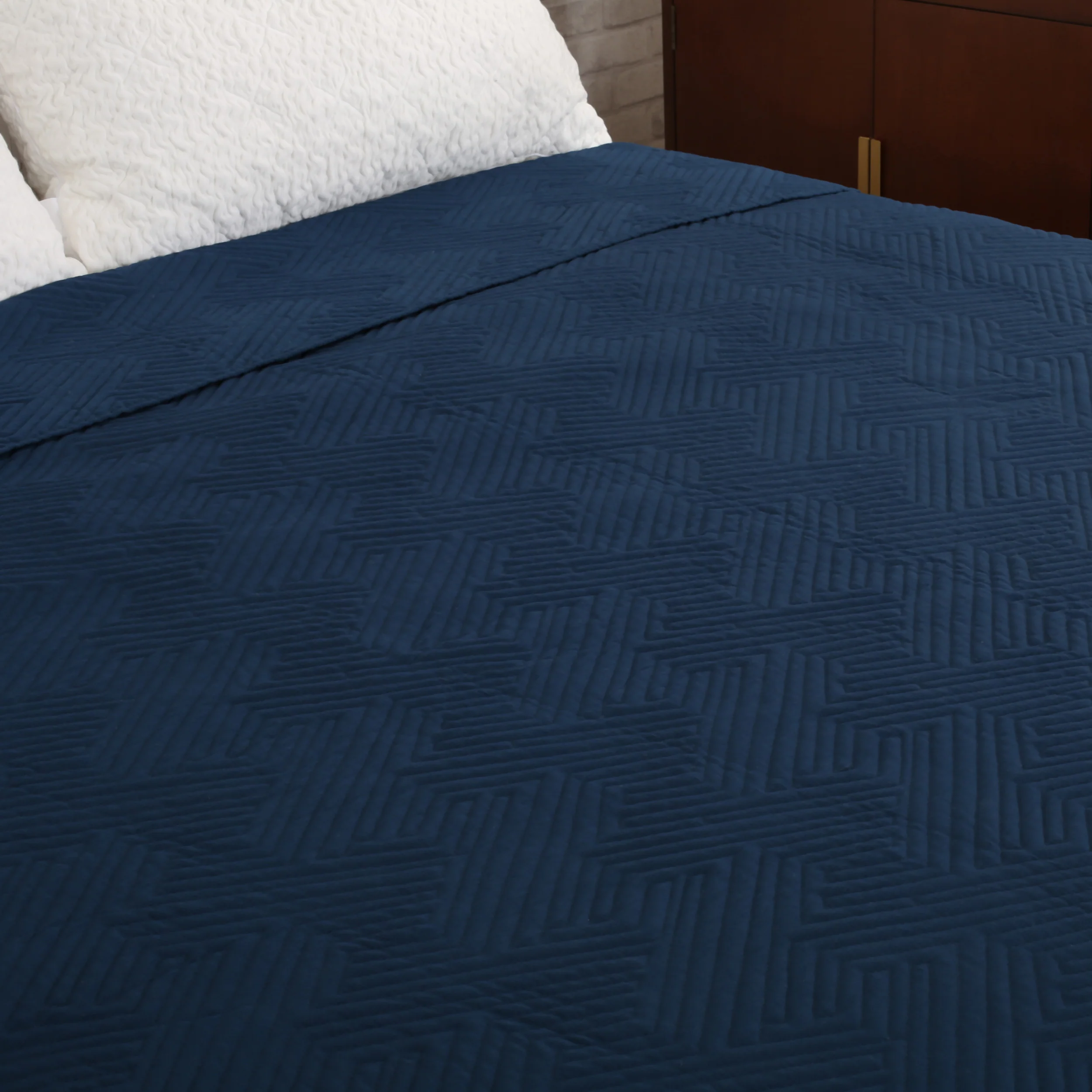Cohen Double Bed Fabric Quilt - furnishings