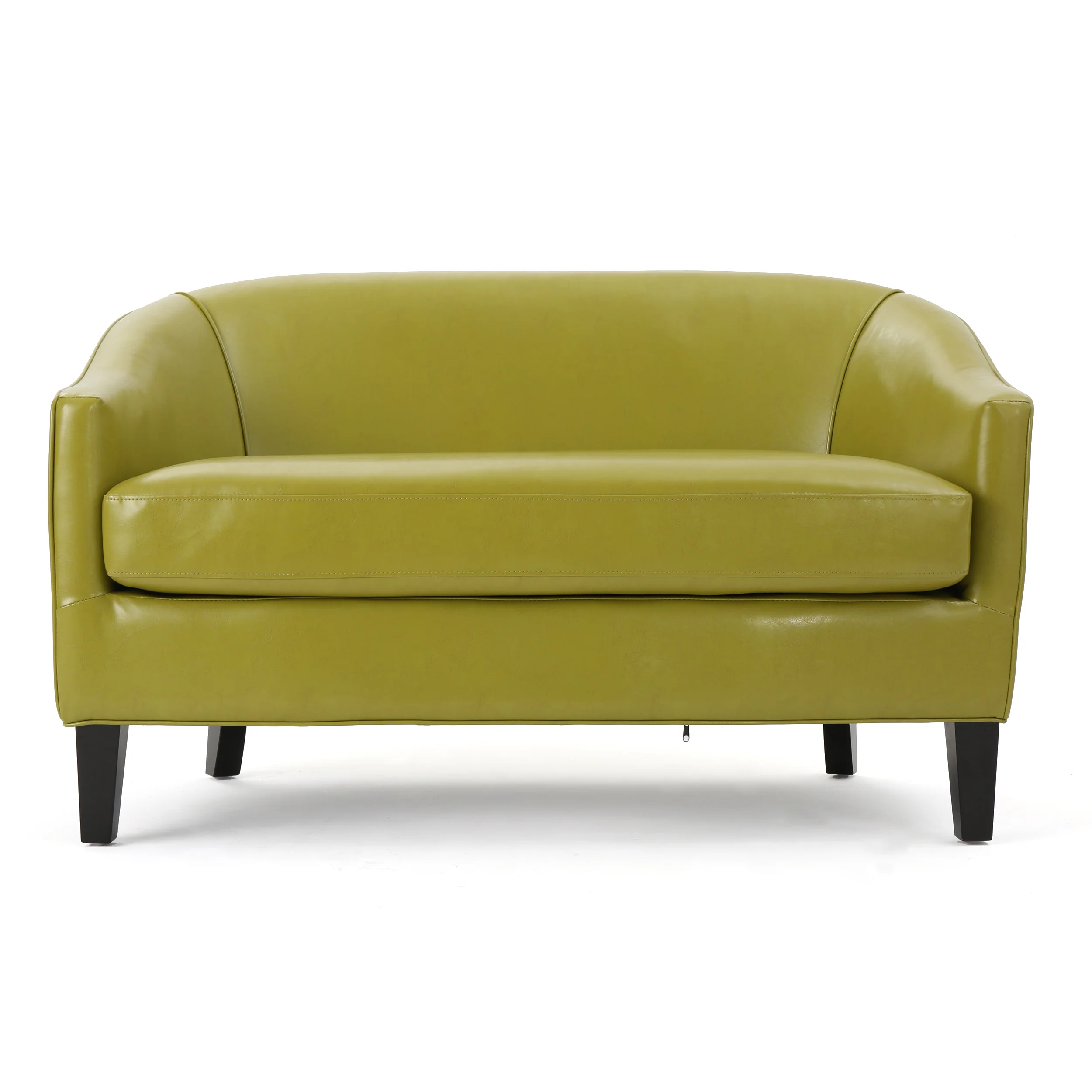 Isolde Modern Petite Loveseat Settee (Fabric or PU Leather) - furnishings