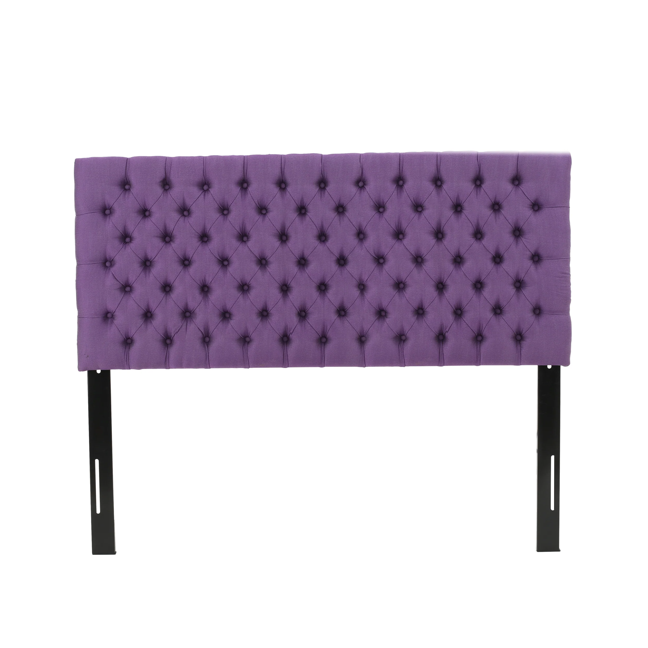 Brunet Contemporary Button Tufted Fabric Queen/Full Headboard - furnishings