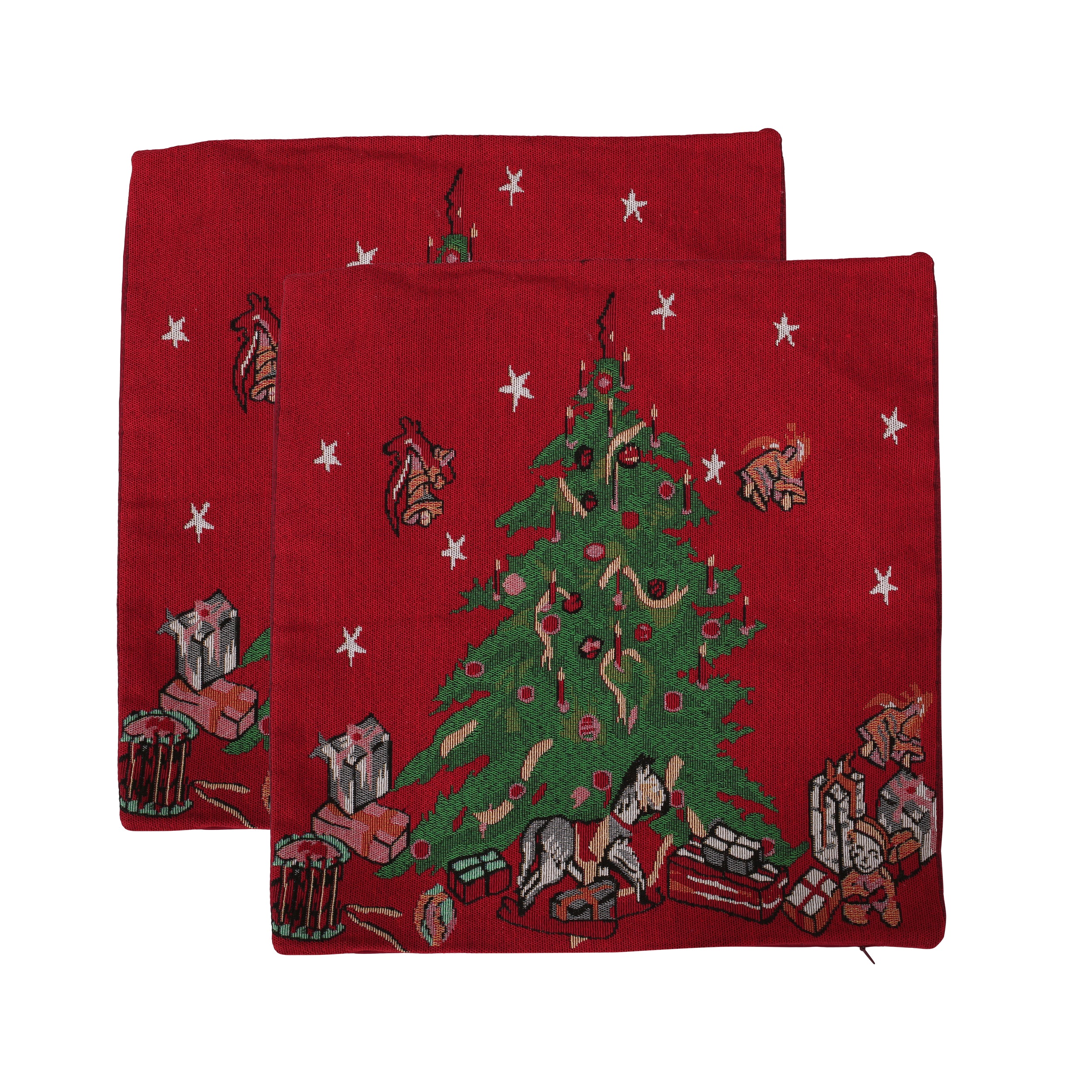 Benoit Modern Fabric Christmas Throw Pillow Cover - furnishings